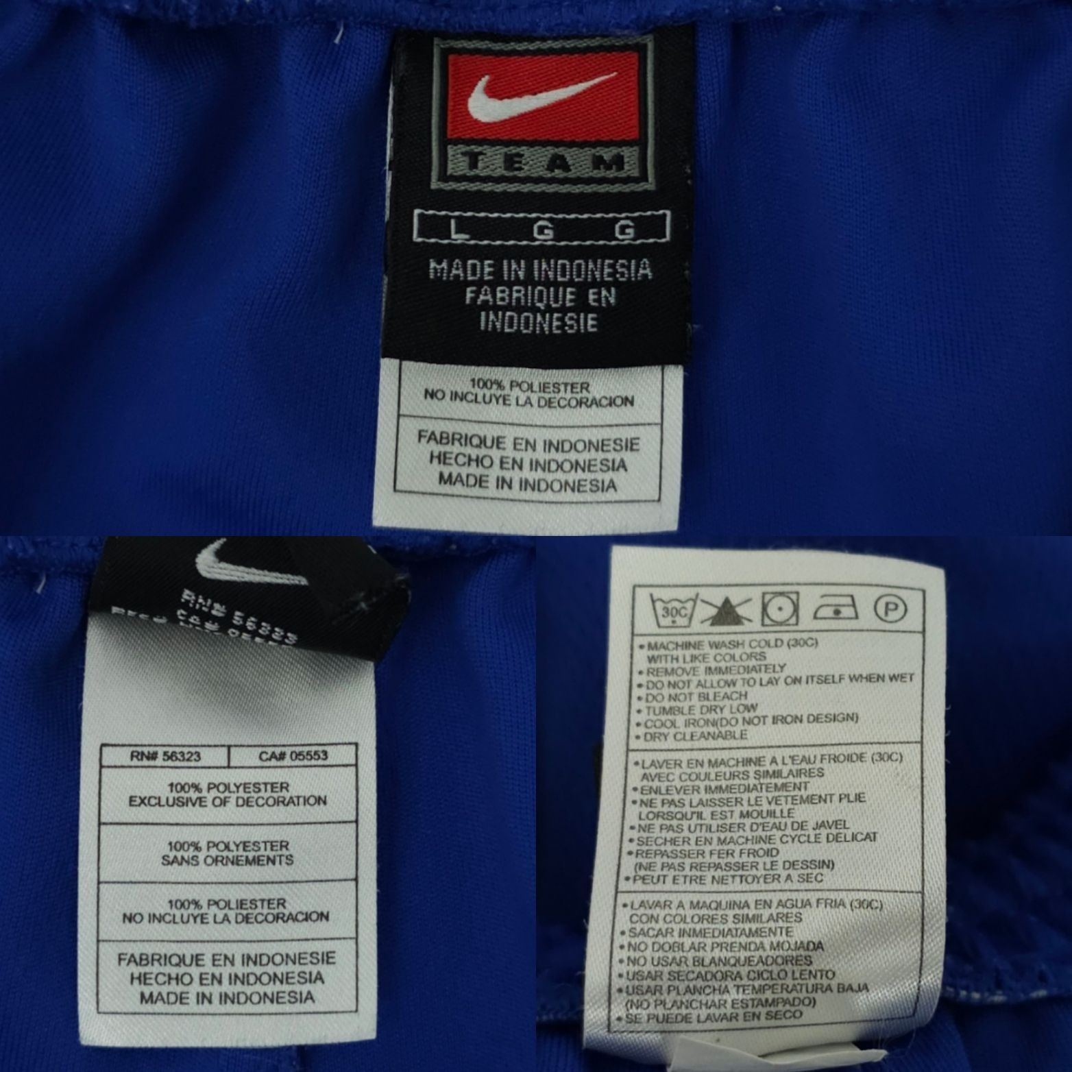 Nike Nike Team Track Wind Pants Mens L Ankle Zip Legs Elastic Size US 28 / EU 44 - 8 Thumbnail
