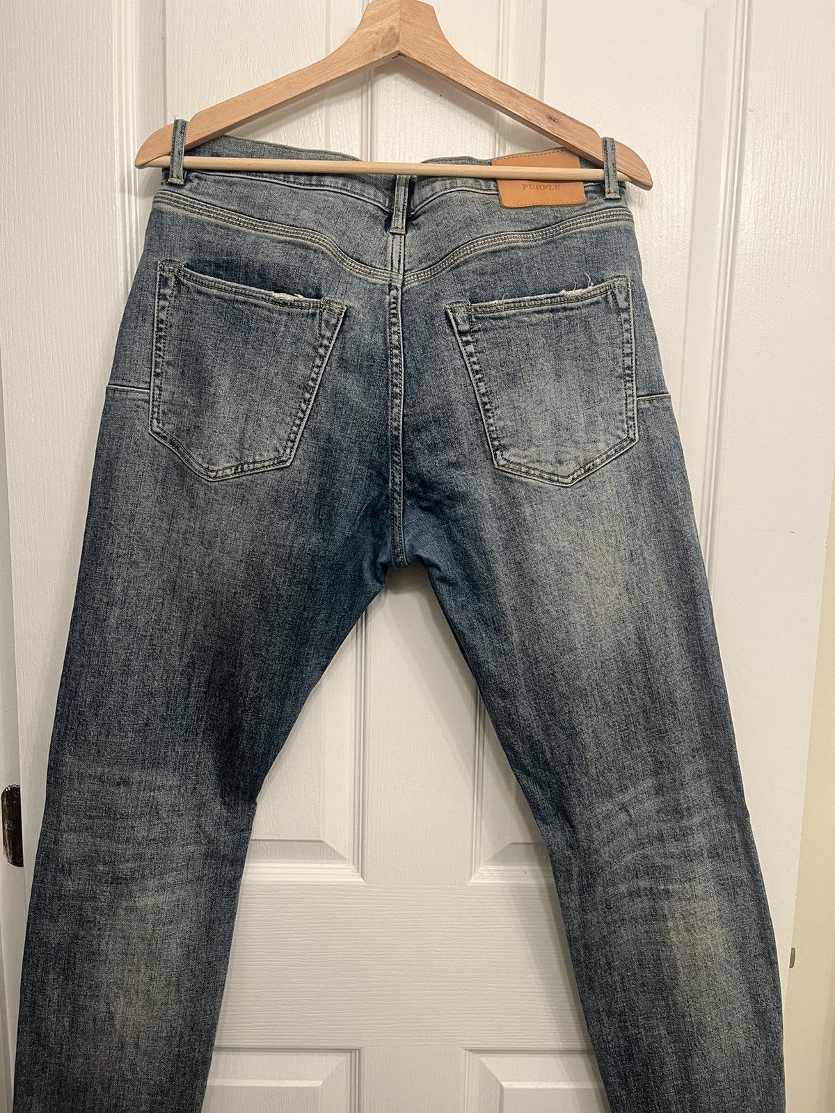Purple Brand Purple Denim Light wash Slim Fit Size US 33 - 3 Thumbnail