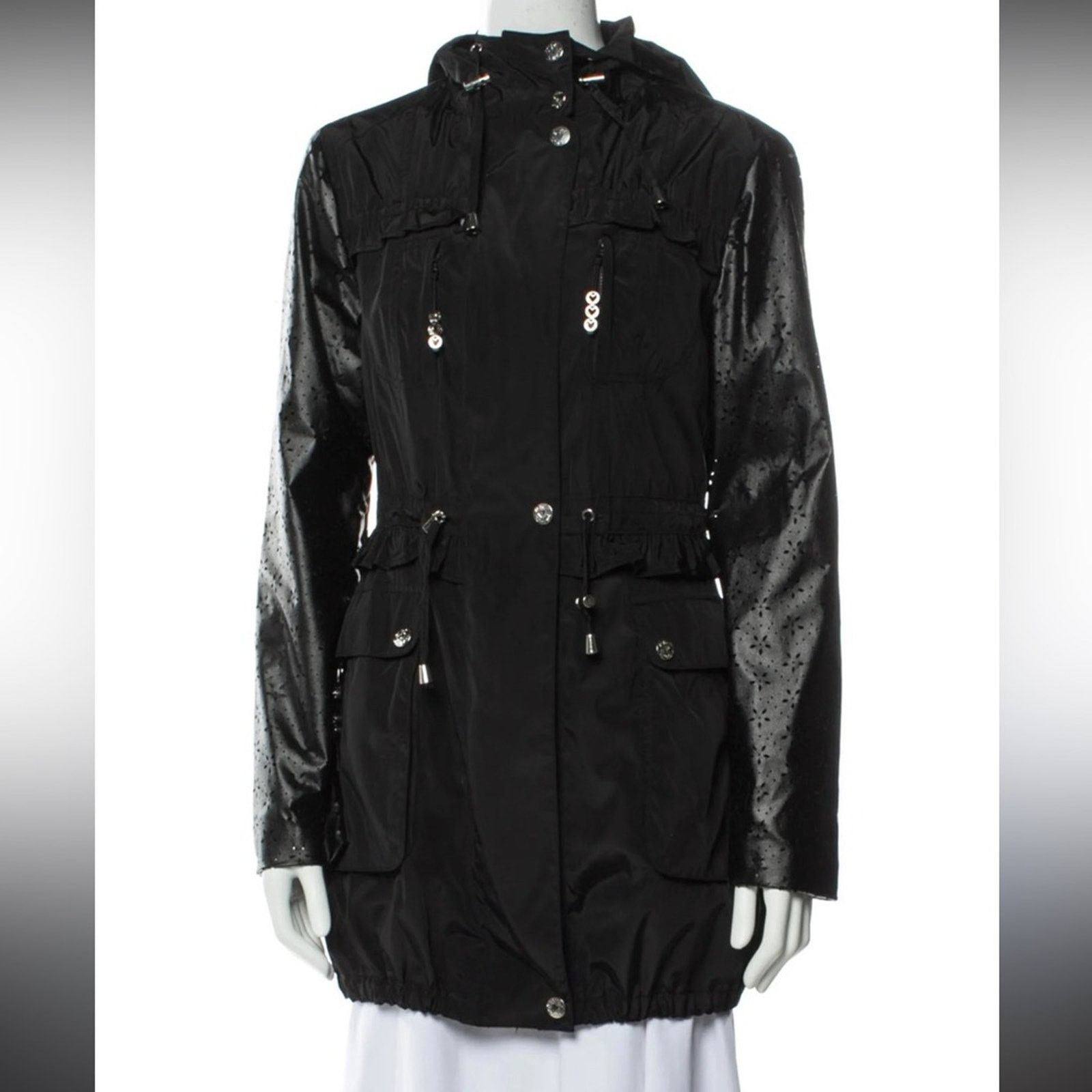 Betsey Johnson Betsey Johnson Anorak Rain Jacket – Black – Size M – EUC Size M / US 6-8 / IT 42-44 - 1 Thumbnail