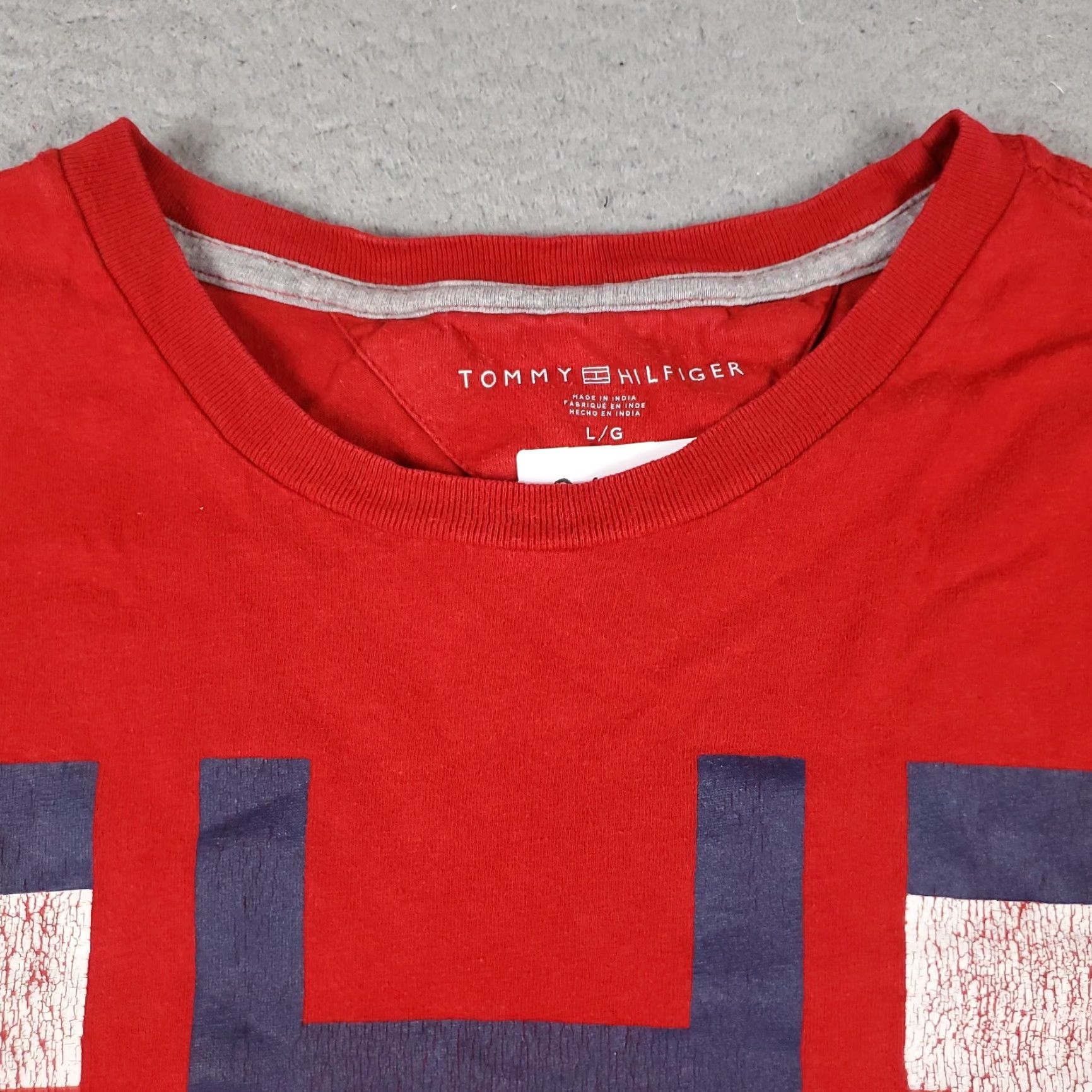 Tommy Hilfiger Tommy Hilfiger T Shirt Mens Size Large Red Short Sleeve Crew Neck Cotton Logo Solid Casual Clothing Mens L Red Size US L / EU 52-54 / 3 - 2 Thumbnail