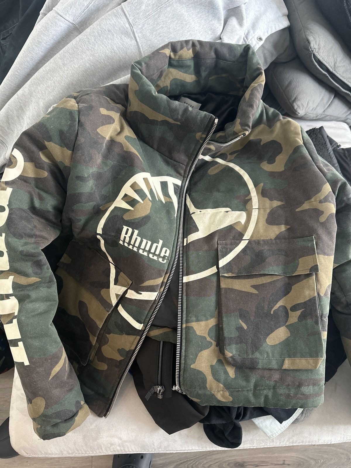 Rhude Rhude Camo Puffer Size US M / EU 48-50 / 2 - 12 Thumbnail