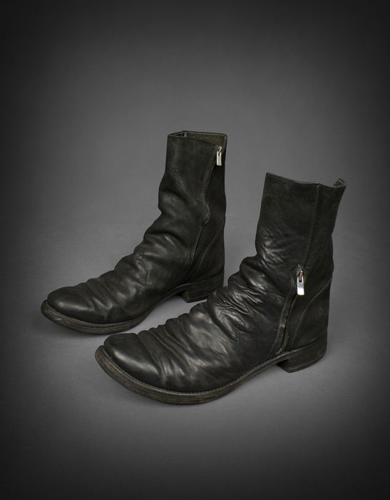 A1923 DOUBLE ZIP HORSE LEATHER BOOTS Grailed