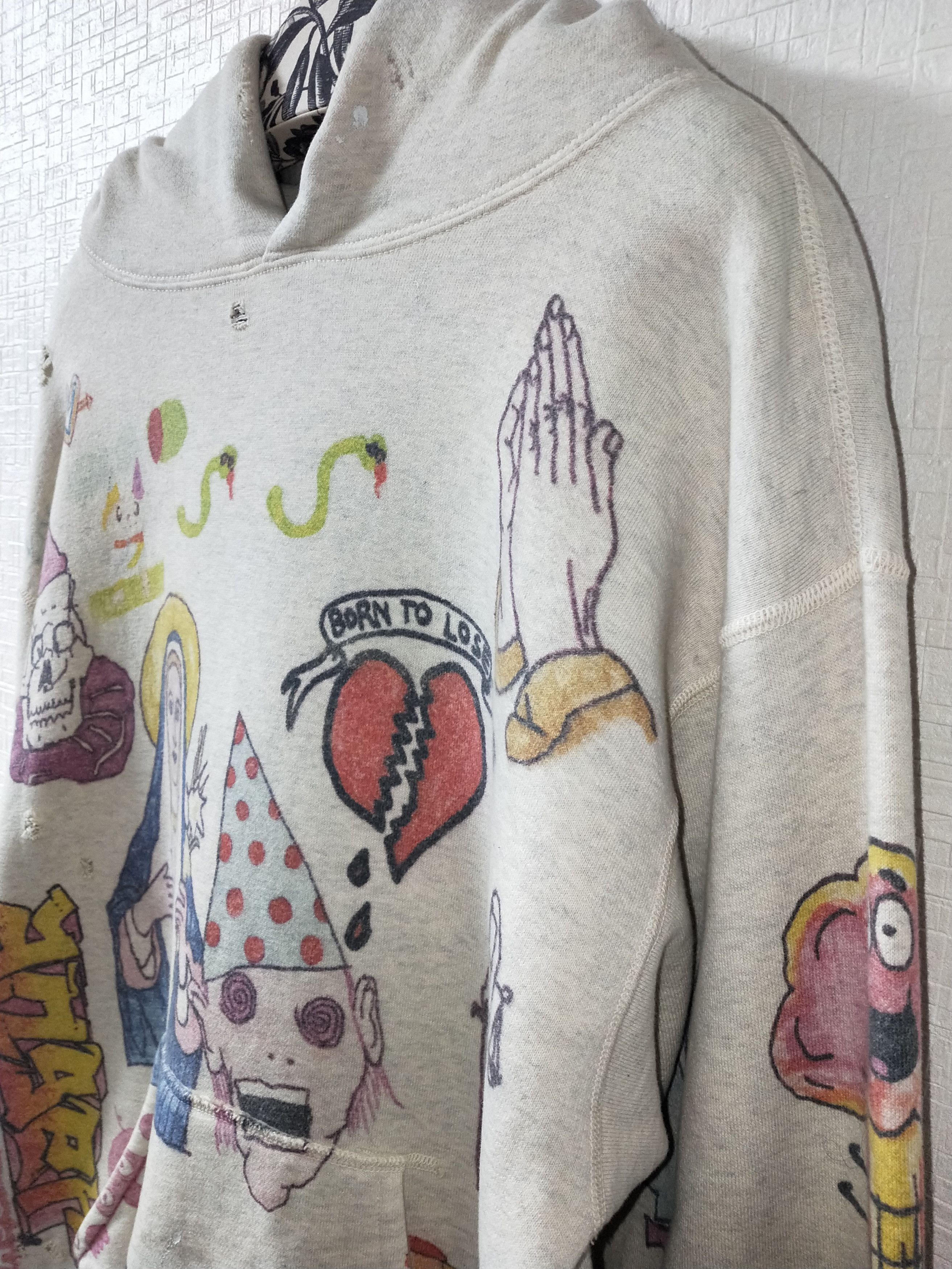 Saint Michael Graffiti Hoodie Size US M / EU 48-50 / 2 - 3 Thumbnail