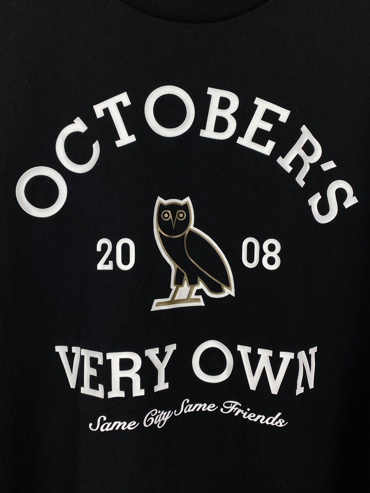 Drake Drake x Octobers Very Own OVO Big Logo T-shirt Drill Black Size US M / EU 48-50 / 2 - 3 Thumbnail