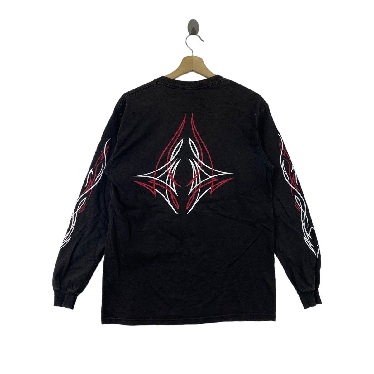 Vintage Vintage 90s SAILBOAT VECTOR ART Print Black Long Sleeve Size US M / EU 48-50 / 2 - 1 Thumbnail