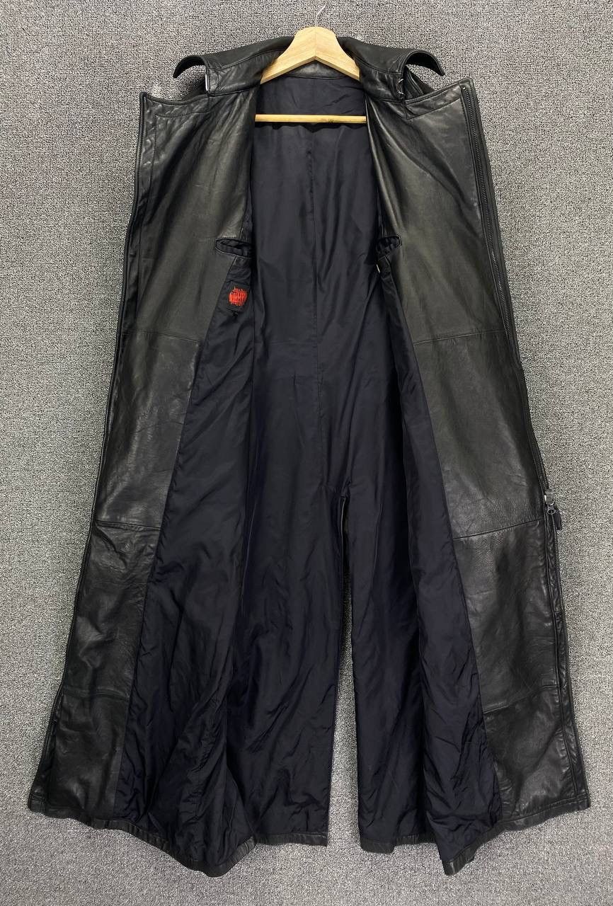 Jean Paul Gaultier × Vintage Vintage Jean Paul Gaultier Trench Coat Long Leather Jacket Size XL / US 12-14 / IT 48-50 - 8 Thumbnail