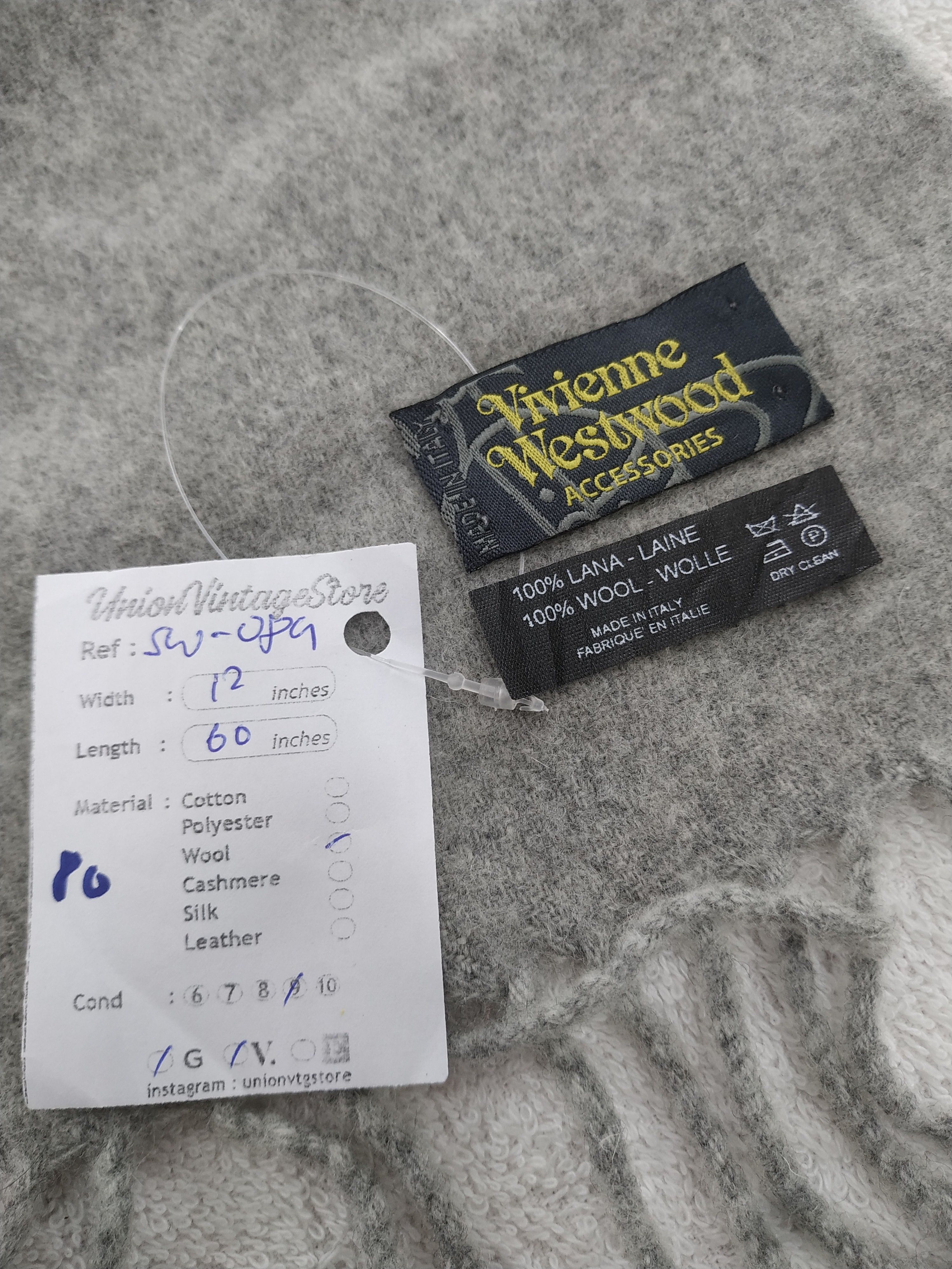 Vivienne Westwood Vintage Vivienne Westwood Wool Scarf/Muffler/Neckwear MF089 Size ONE SIZE - 6 Thumbnail
