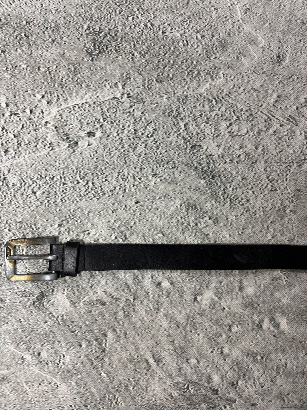 Diesel Diesel leather belt big buckle Y2K black basic gold silver Size 40 - 2 Thumbnail