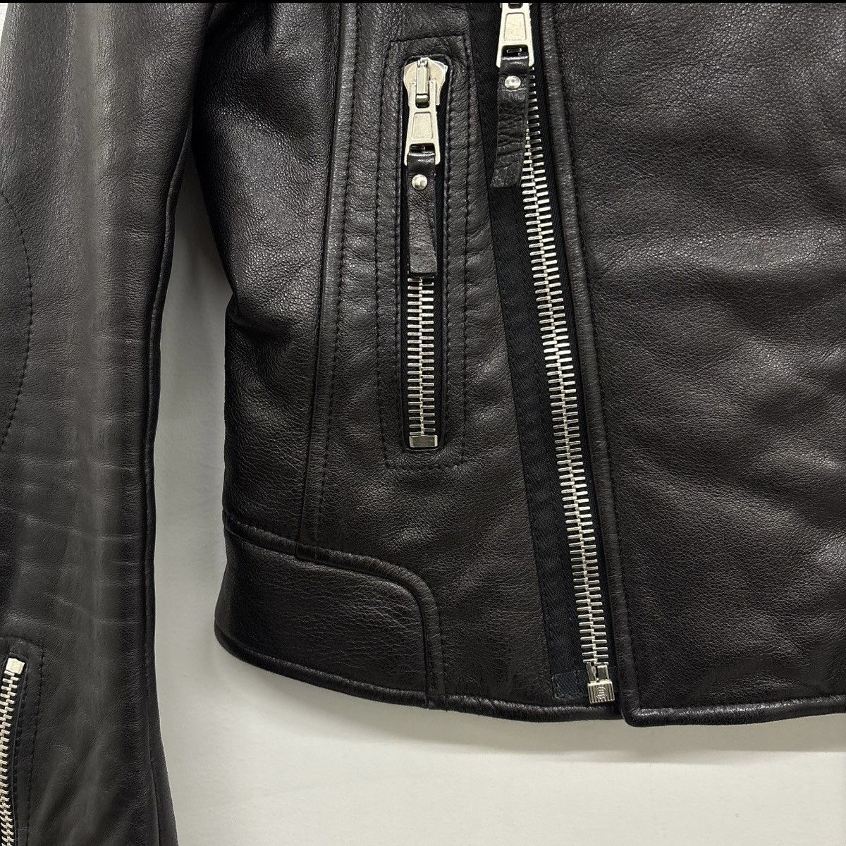 Balenciaga FW12 Balenciaga By Nicholas Ghesquiere Leather Moto Jacket Size XS / US 0-2 / IT 36-38 - 9 Thumbnail