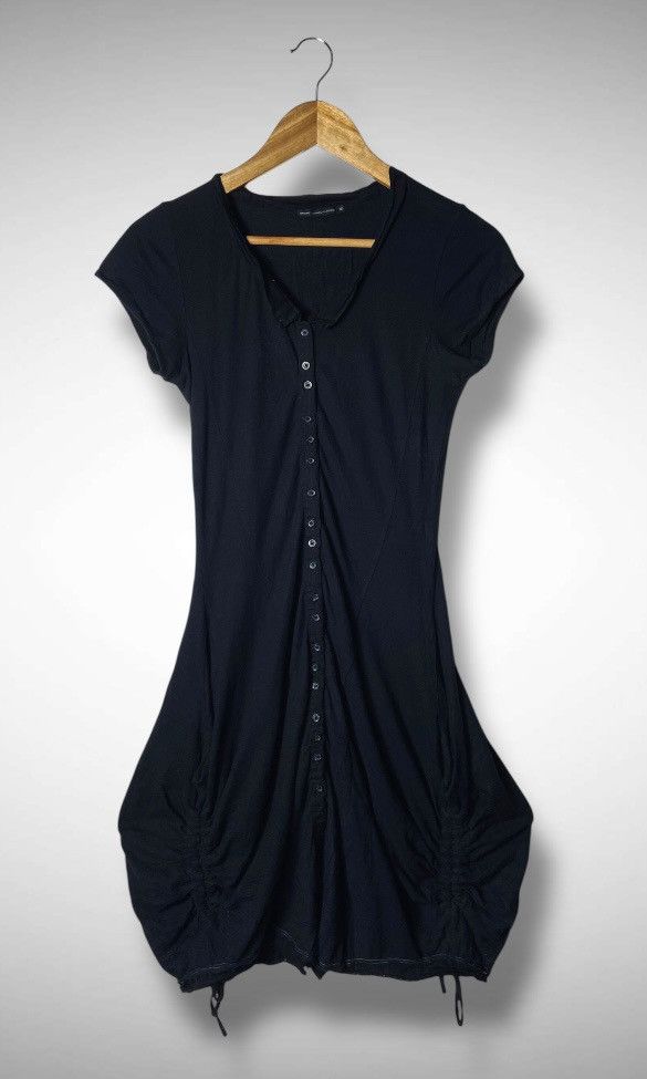 Marithe + Francois Girbaud Archive MFG Ruched Bubble Hem Dress Grunge Avant Garde Size S / US 4 / IT 40 - 2 Thumbnail