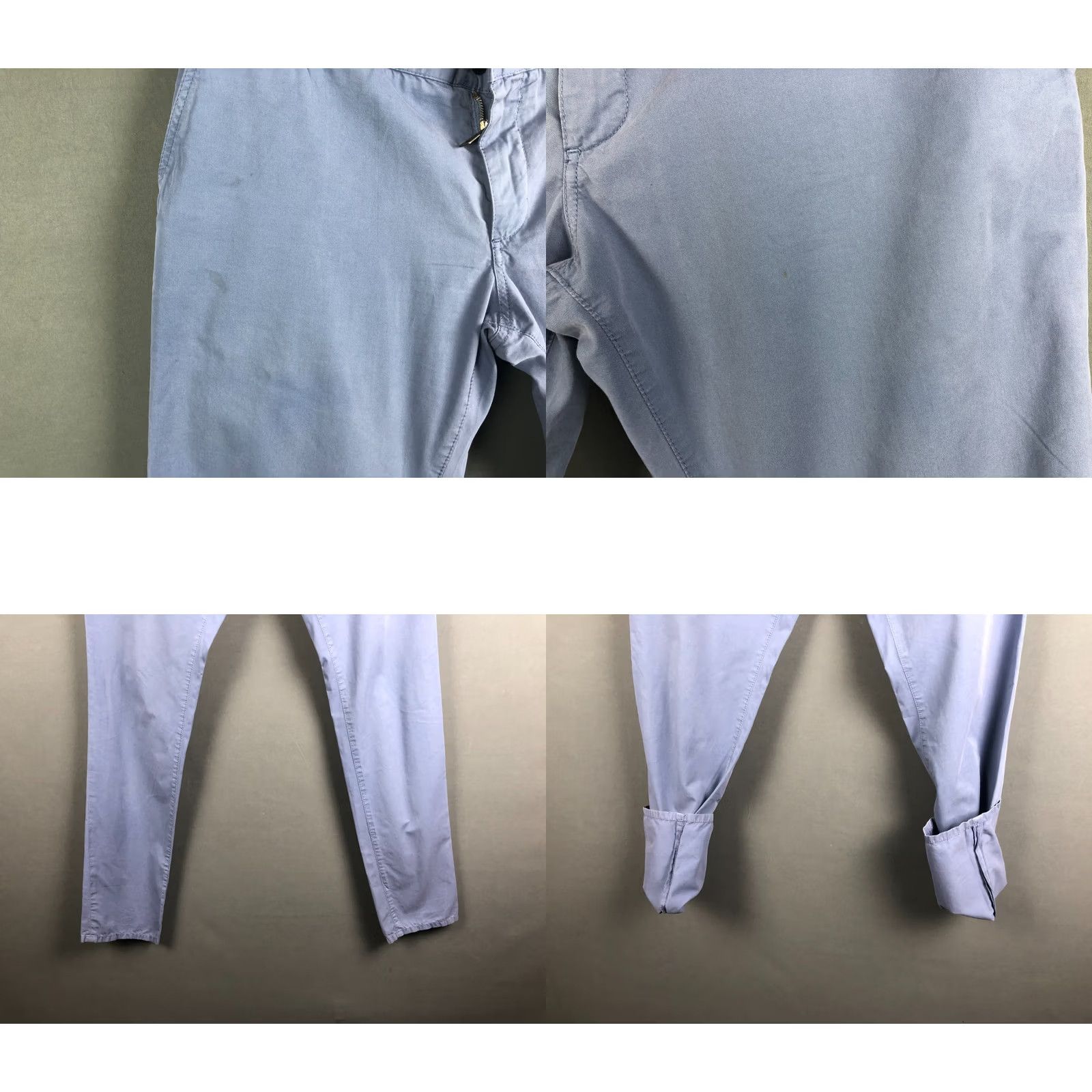 Dolce & Gabbana Dolce&Gabbana Pants Men's Blue Cotton Regular Chino Flat Front Pocket Tapered 50 Size 50 Size US 34 / EU 50 - 8 Thumbnail