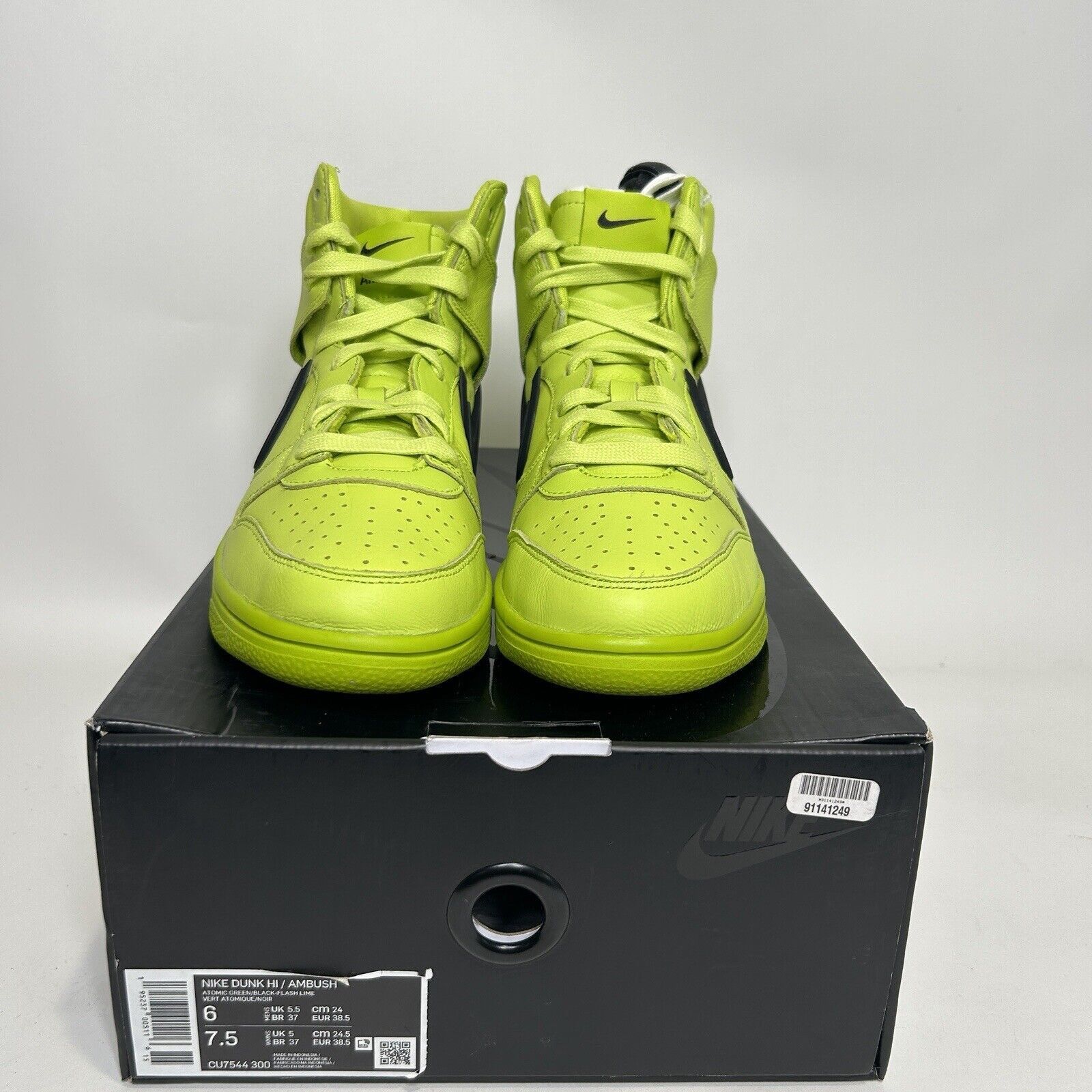 Nike Nike X Ambush Dunk High “Flash Lime Atomic Green” 2024 Size US 7.5 / IT 37.5 - 2 Thumbnail