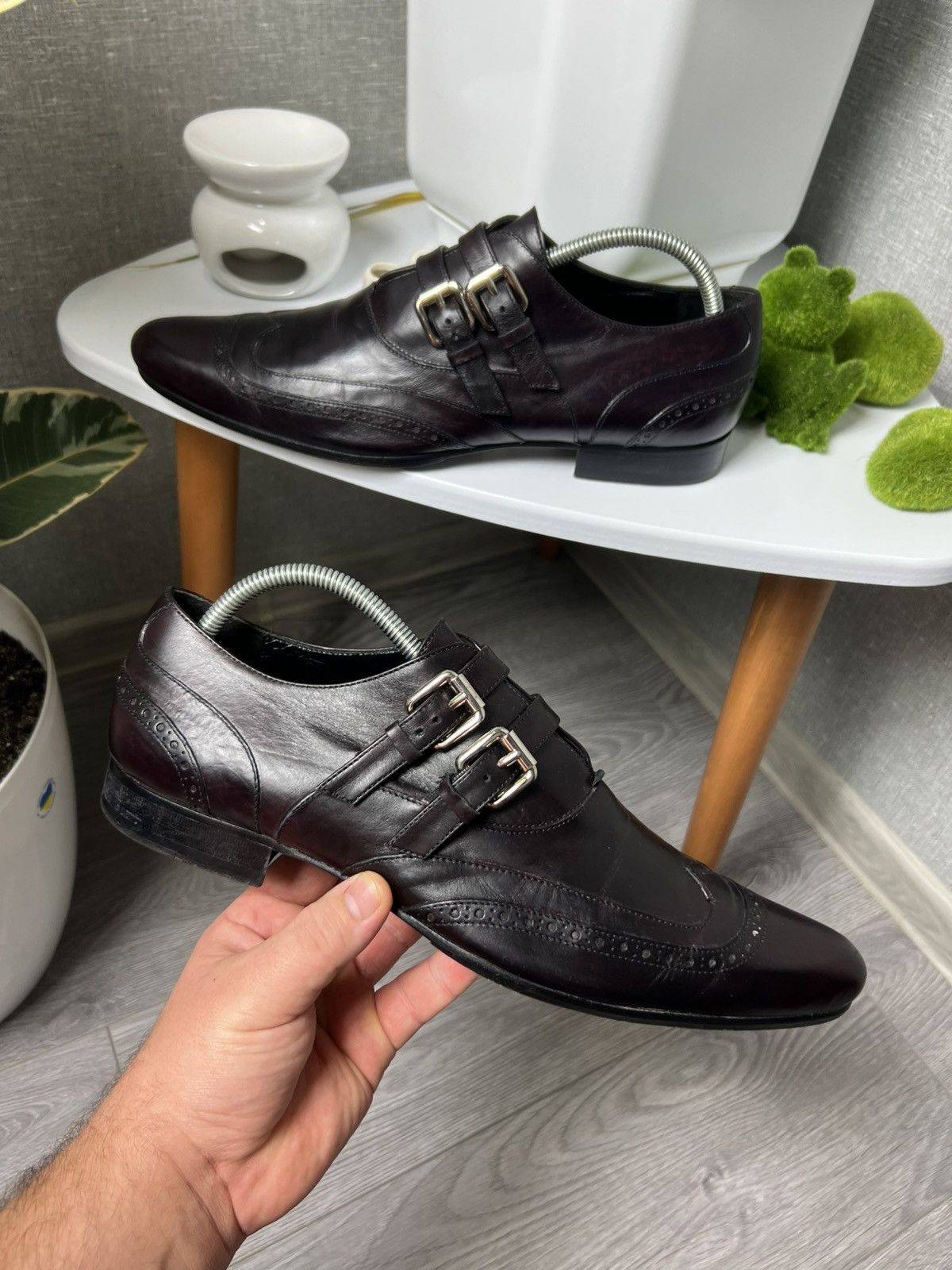 Dolce & Gabbana Dolce & Gabbana Double Monk Leather Shoes Size 44 D&G Size US 11 / EU 44 - 11 Thumbnail