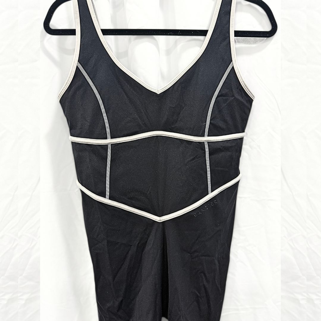 Other Bandier Tempo V-Neck Contrast Seam Playsuit | Sz M Size 30" / US 8 / IT 44 - 6 Thumbnail
