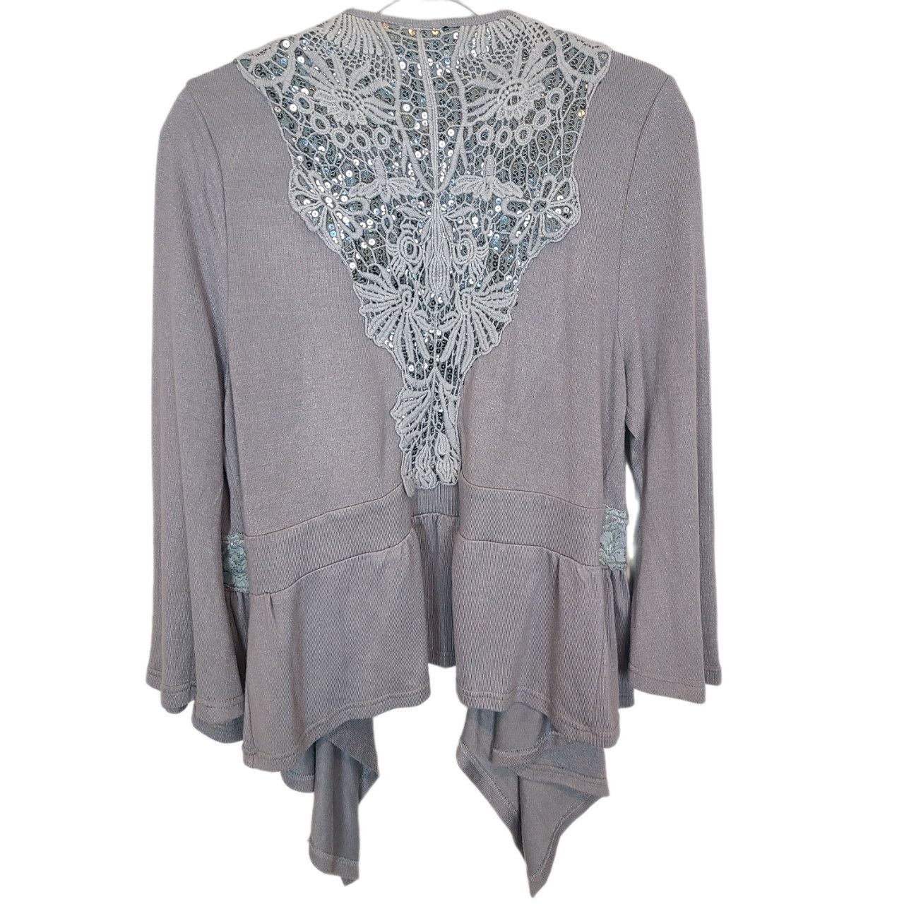 Pretty Green Vintage My Pretty Angel Y2K Floral Crochet Lace Fairy Grunge Size L / US 10 / IT 46 - 9 Thumbnail