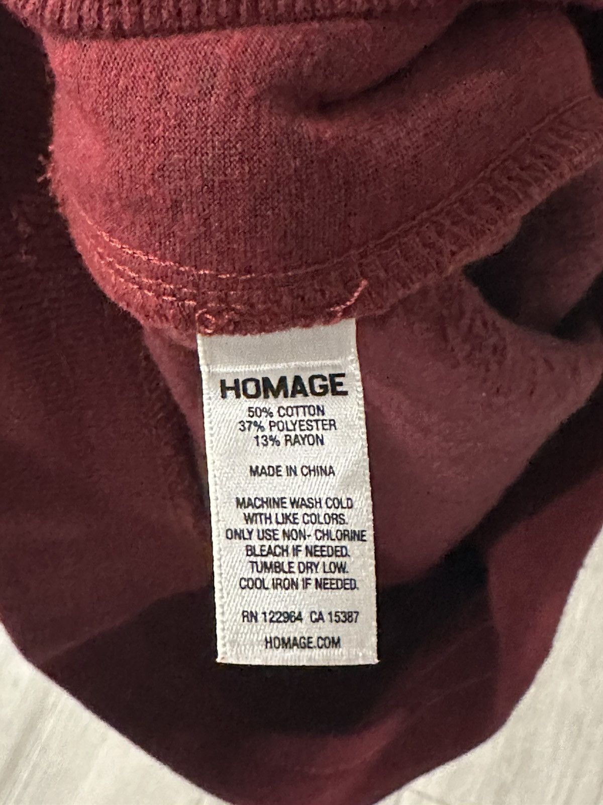 Homage Men's Homage Go-To Sweat Shorts Wine Size L Large Used Size US 36 / EU 52 - 5 Thumbnail