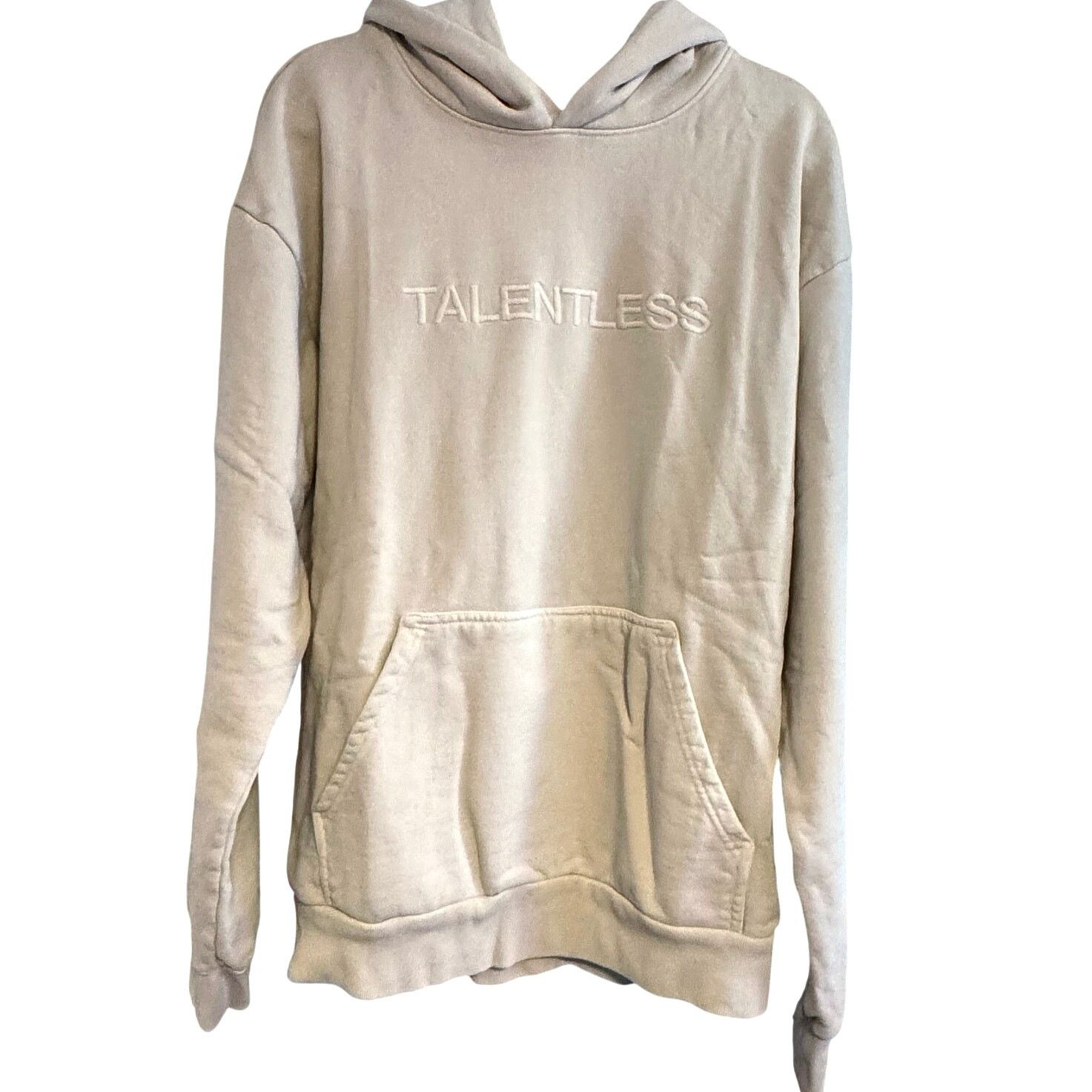 Talentless •NEW• TALENTLESS Embroidered Logo Hoodie in Bone • size 2XL Size US XXL / EU 58 / 5 - 2 Thumbnail