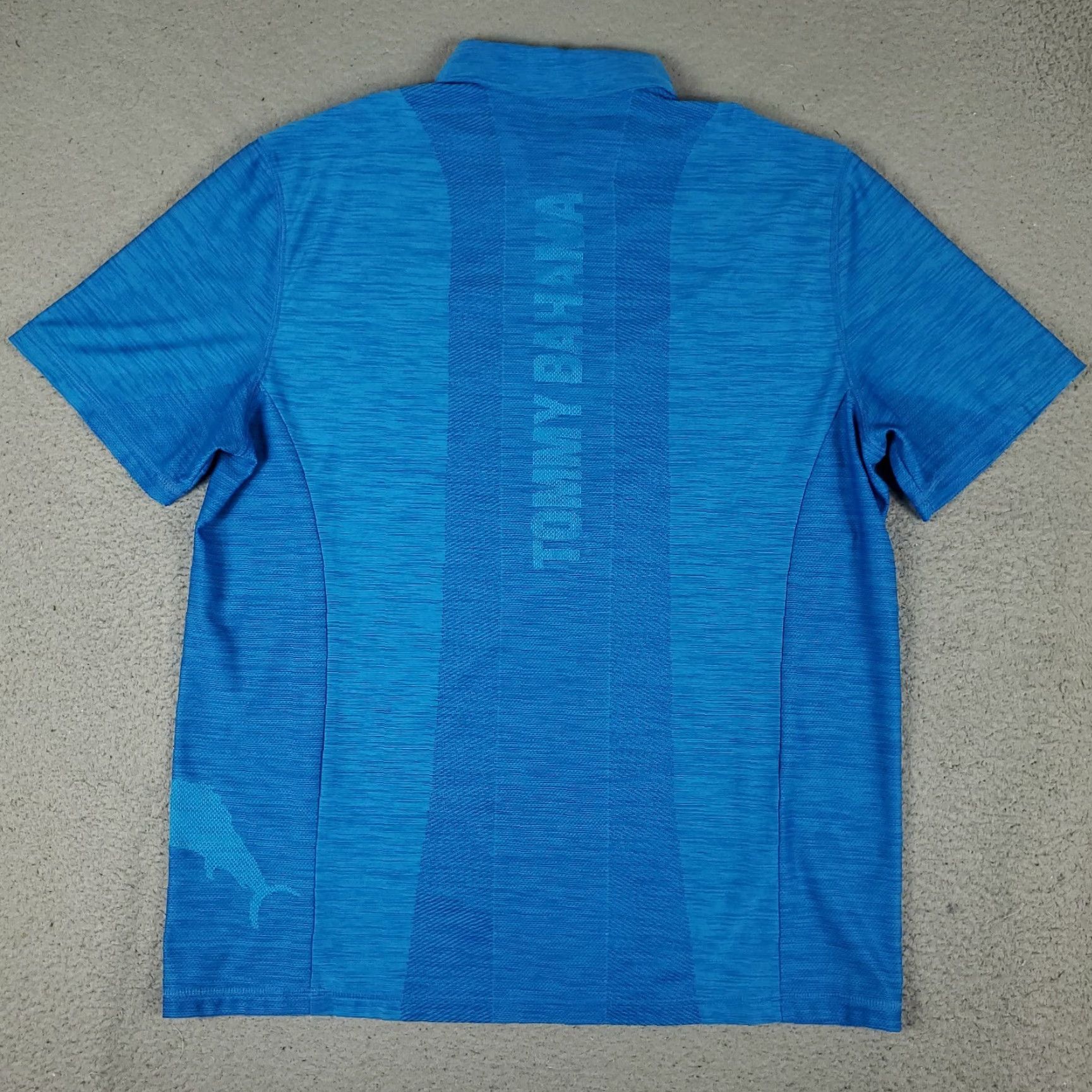 Tommy Bahama Tommy Bahama Polo Shirt Mens Medium Blue Polyester Big Marlin Logo Golf Shirt Size US M / EU 48-50 / 2 - 3 Thumbnail