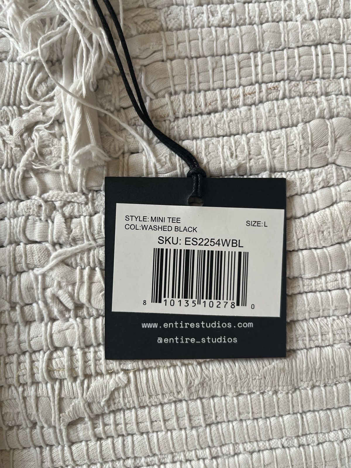 Entire Studios MINI TEE WASHED BLACK Size US L / EU 52-54 / 3 - 3 Thumbnail