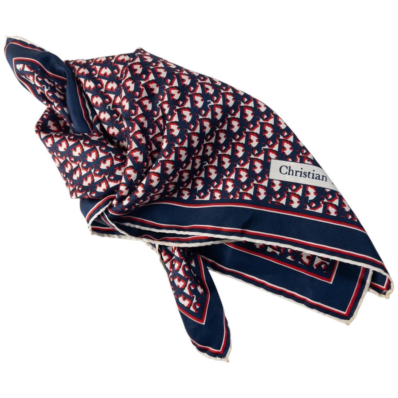 Dior Vintage Dior Monogram Silk Scarf Size ONE SIZE - 5 Thumbnail