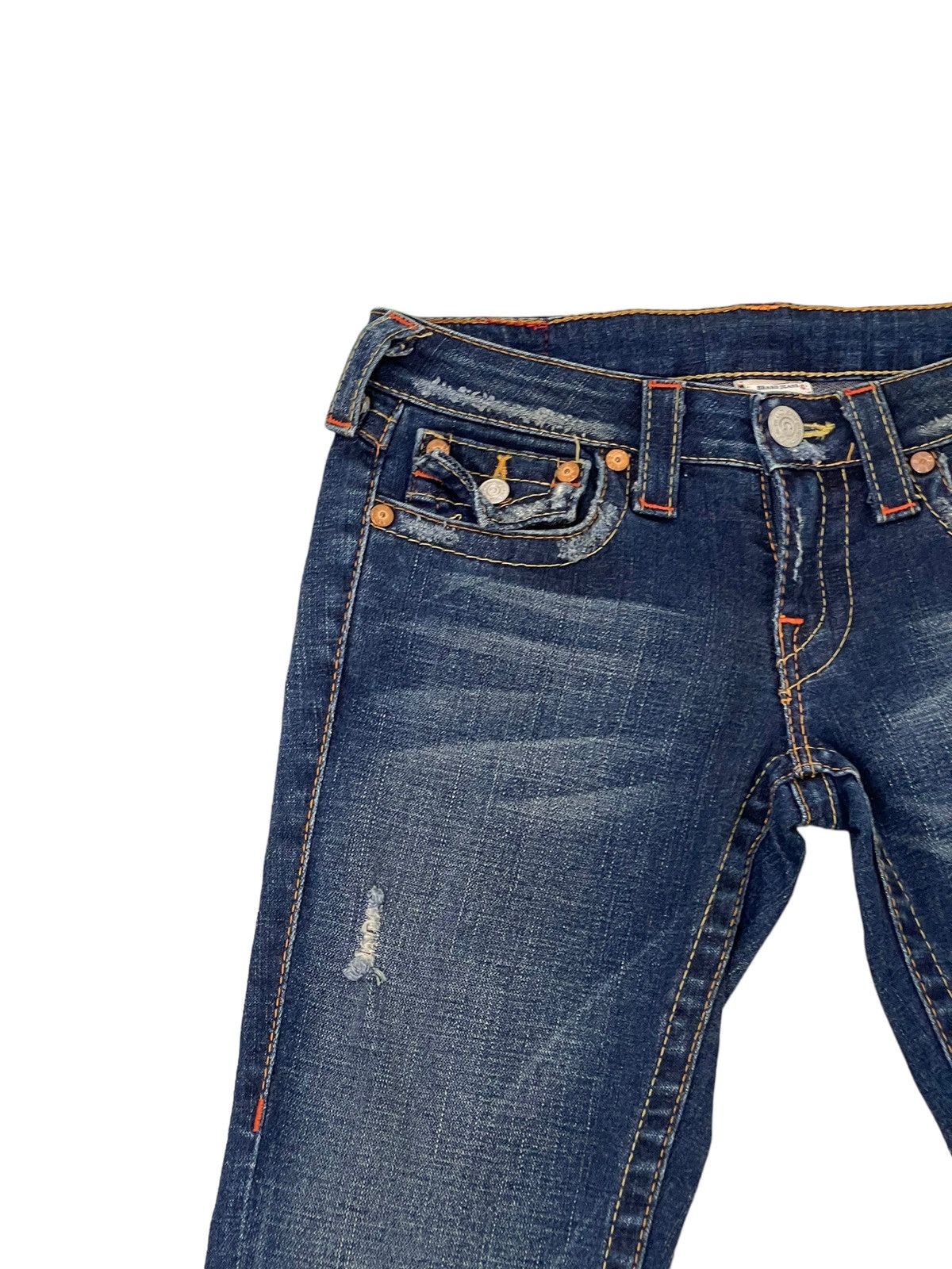 True Religion Flare Jeans Skinny True Religion Stretch Distress Denim 6🟦3 Size US 28 / EU 44 - 8 Thumbnail