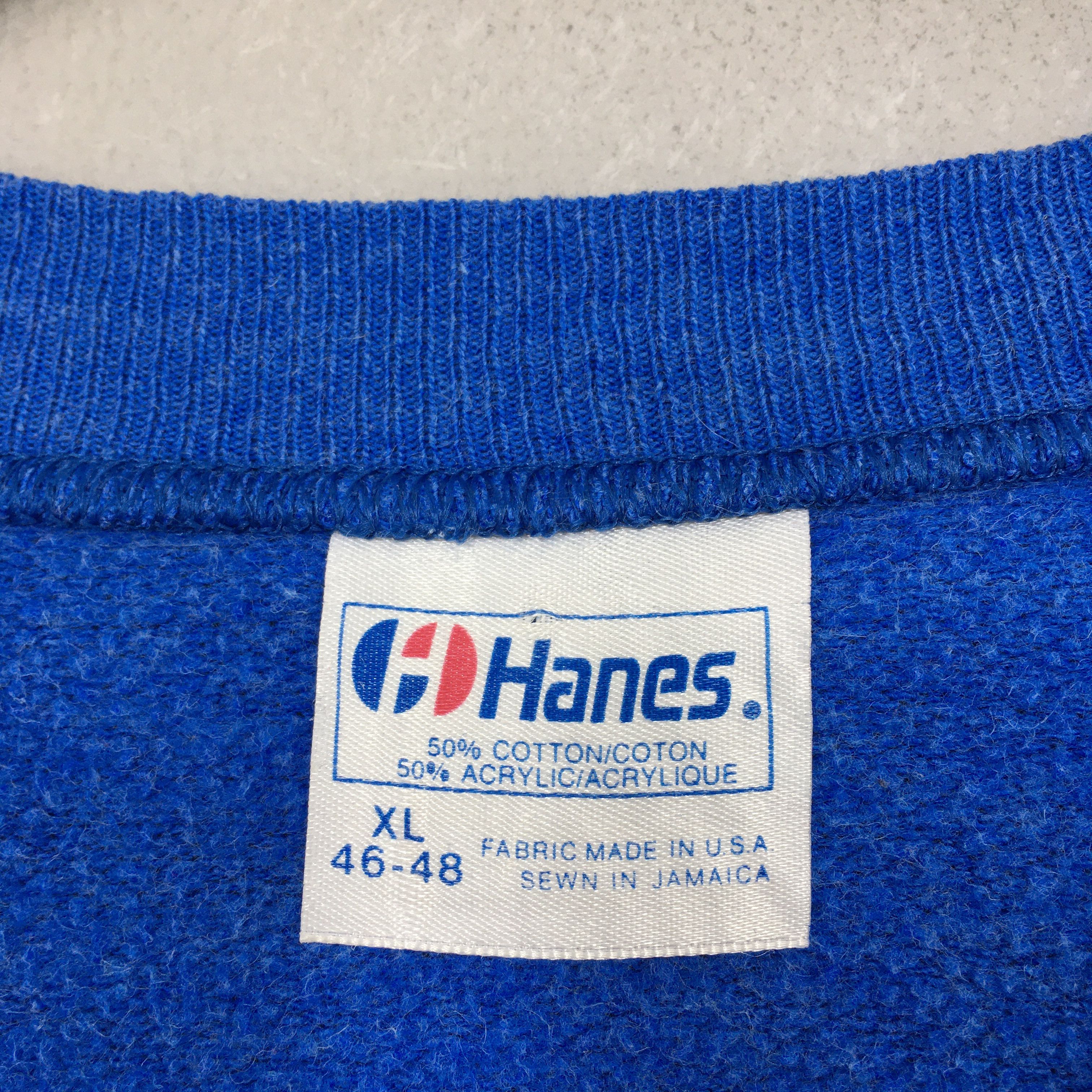 Hanes Vintage 90's Best Grandpa On Earth Blue Sweatshirt XLarge Size US XL / EU 56 / 4 - 5 Thumbnail