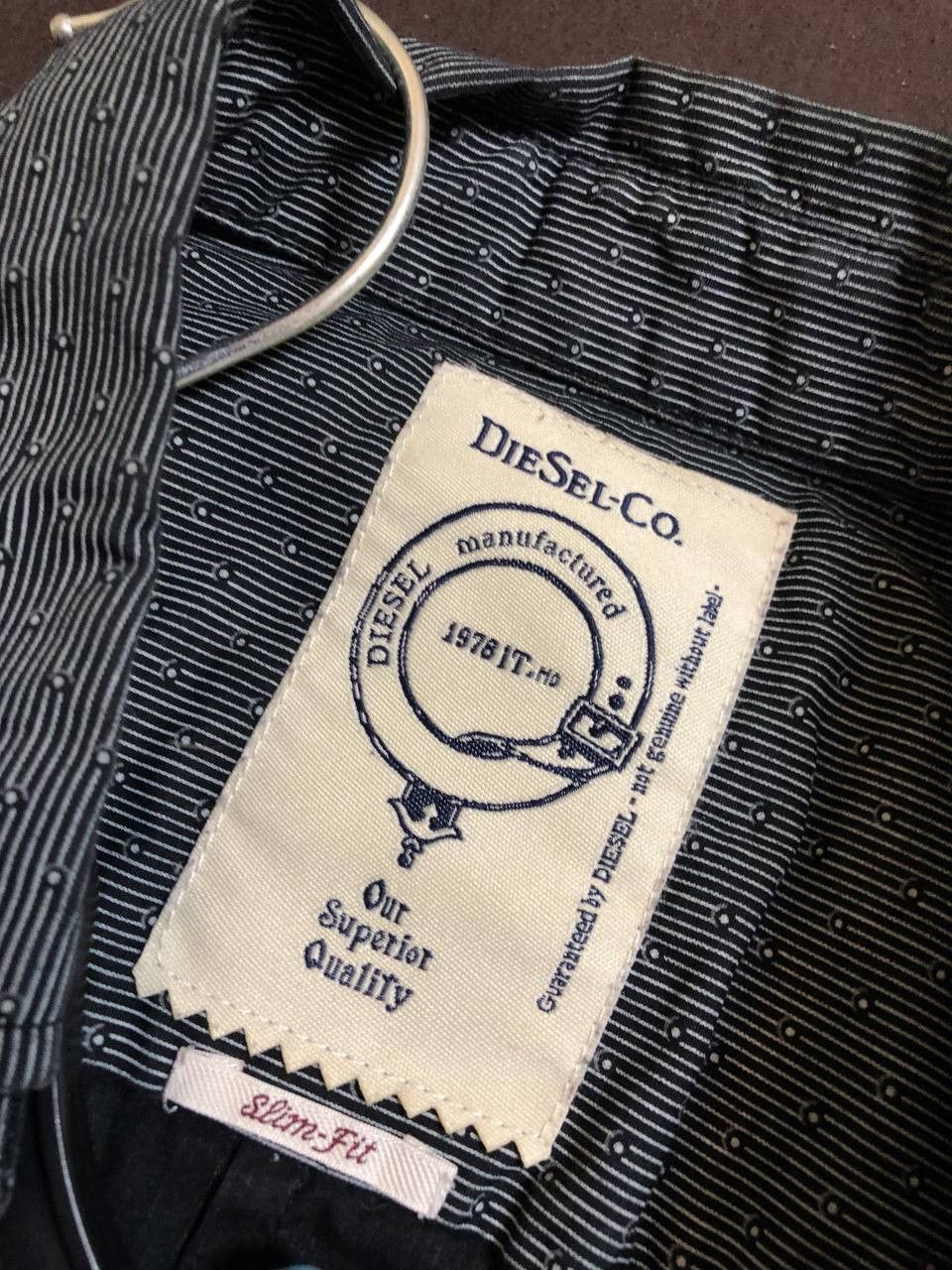 Diesel Diesel Long Sleeve Button-Down Dress Shirt Size US M / EU 48-50 / 2 - 2 Thumbnail