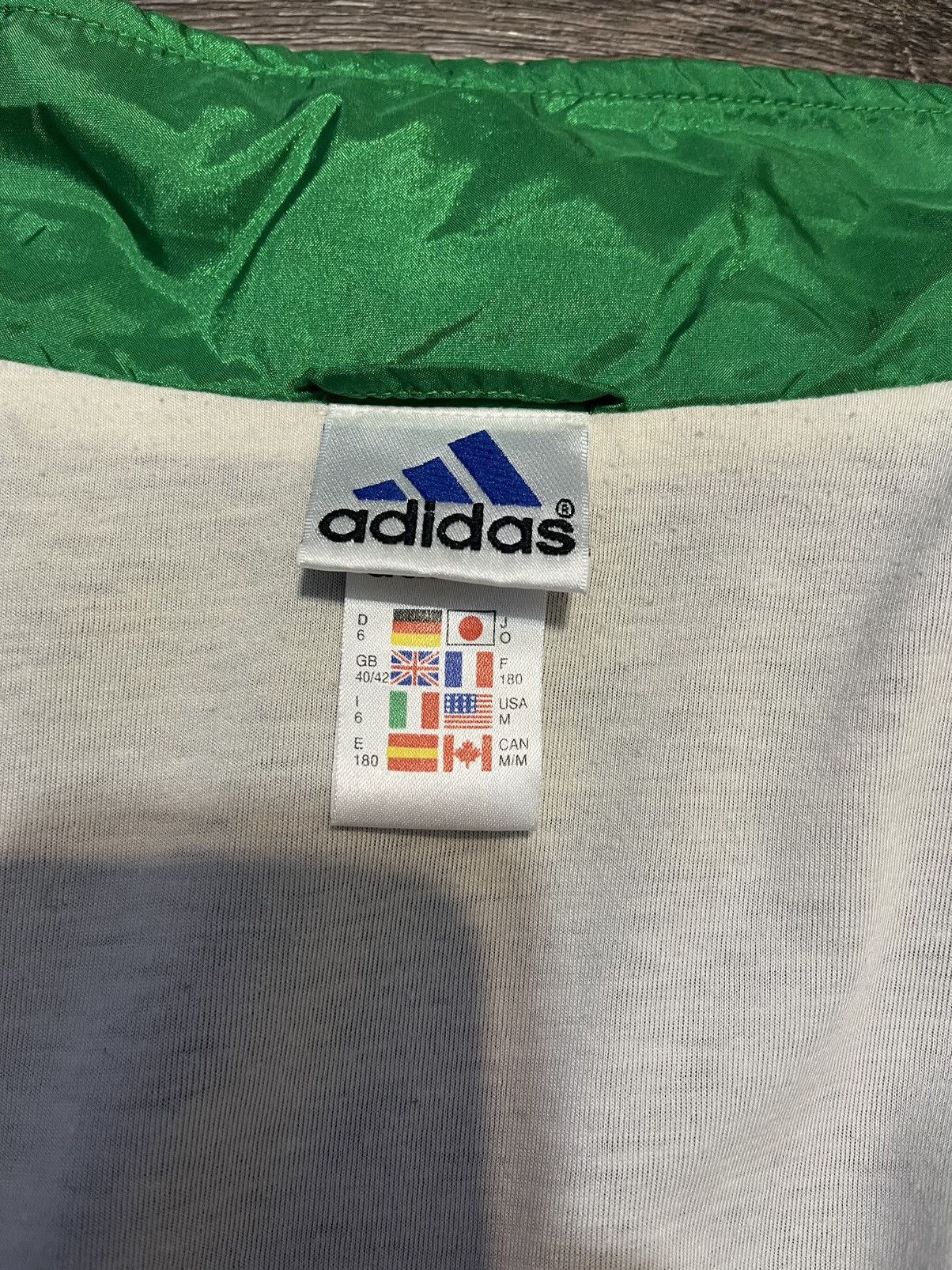 Adidas Vantage 90’s Adidas Black/Green Nylon Track Suit Size M Size US M / EU 48-50 / 2 - 10 Thumbnail