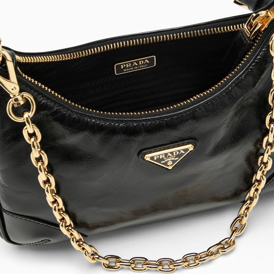 Prada o1d2blof0924 Size : OS / Leather Cross-body Bag In Black Size ONE SIZE - 4 Thumbnail