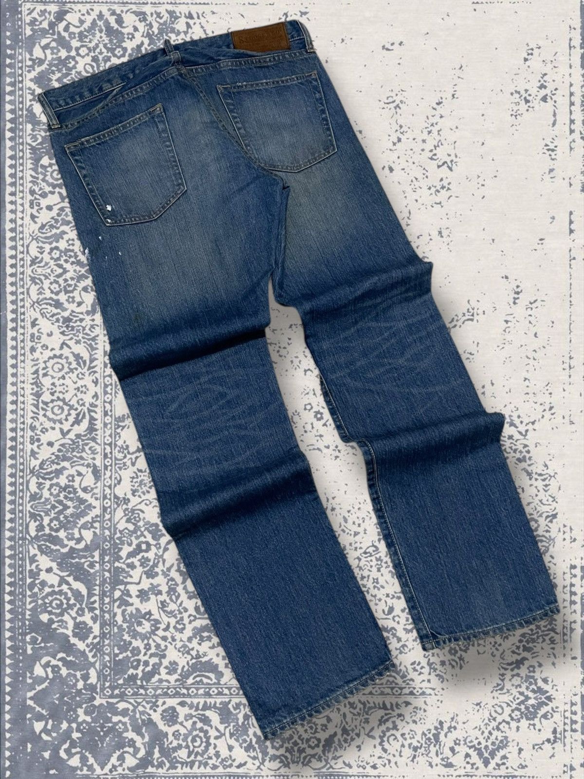 Designer × Japanese Brand × Vintage Vintage 1990s Japan Designer Stooge Distressed Splash Denim Size US 32 / EU 48 - 9 Thumbnail