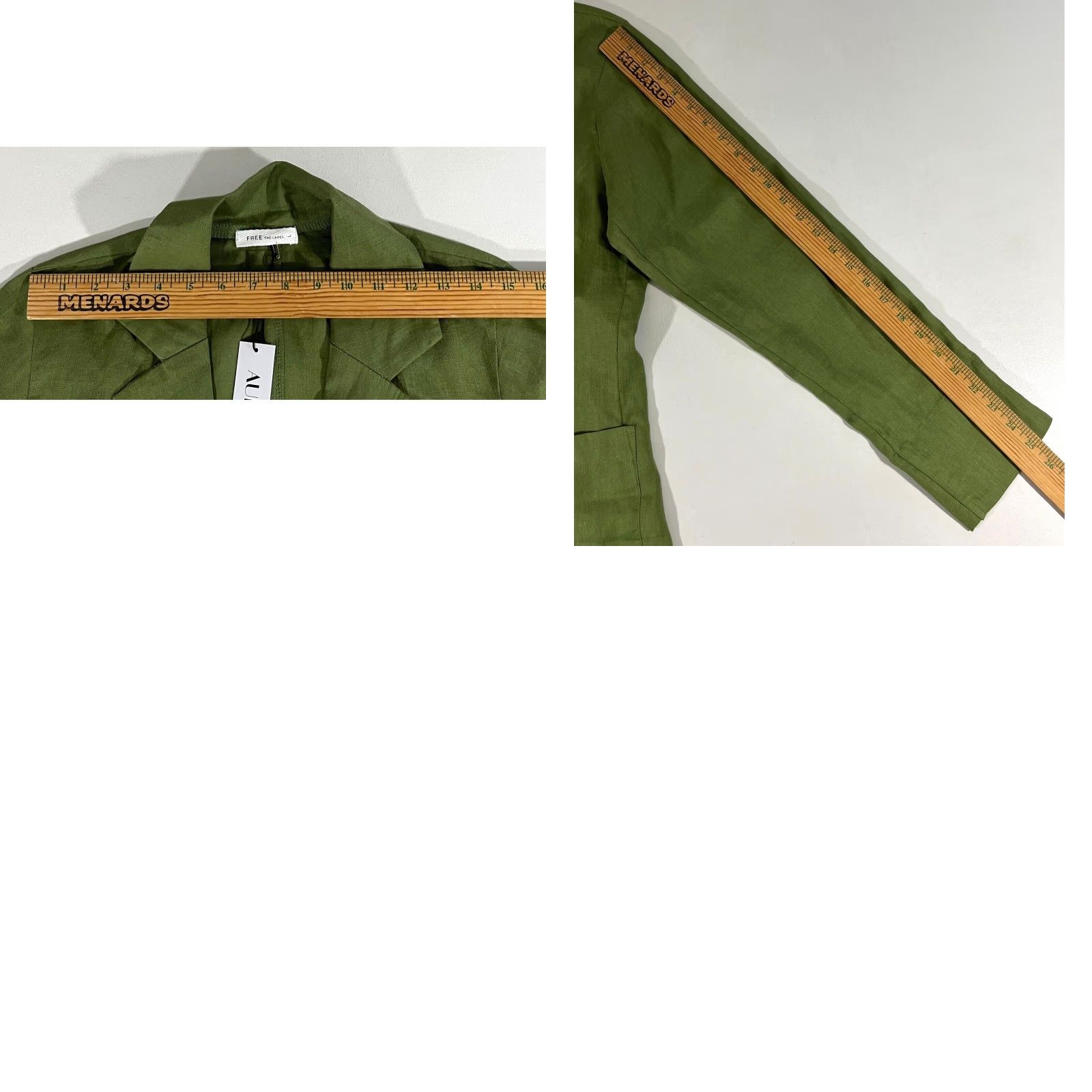 Vintage NWT AURA The Label Linen Blazer Women's Blazer Green Large L Bohemian City Classic 100% Linen Pockets Breathable Lightweight Wrap Closure Size L / US 10 / IT 46 - 10 Thumbnail