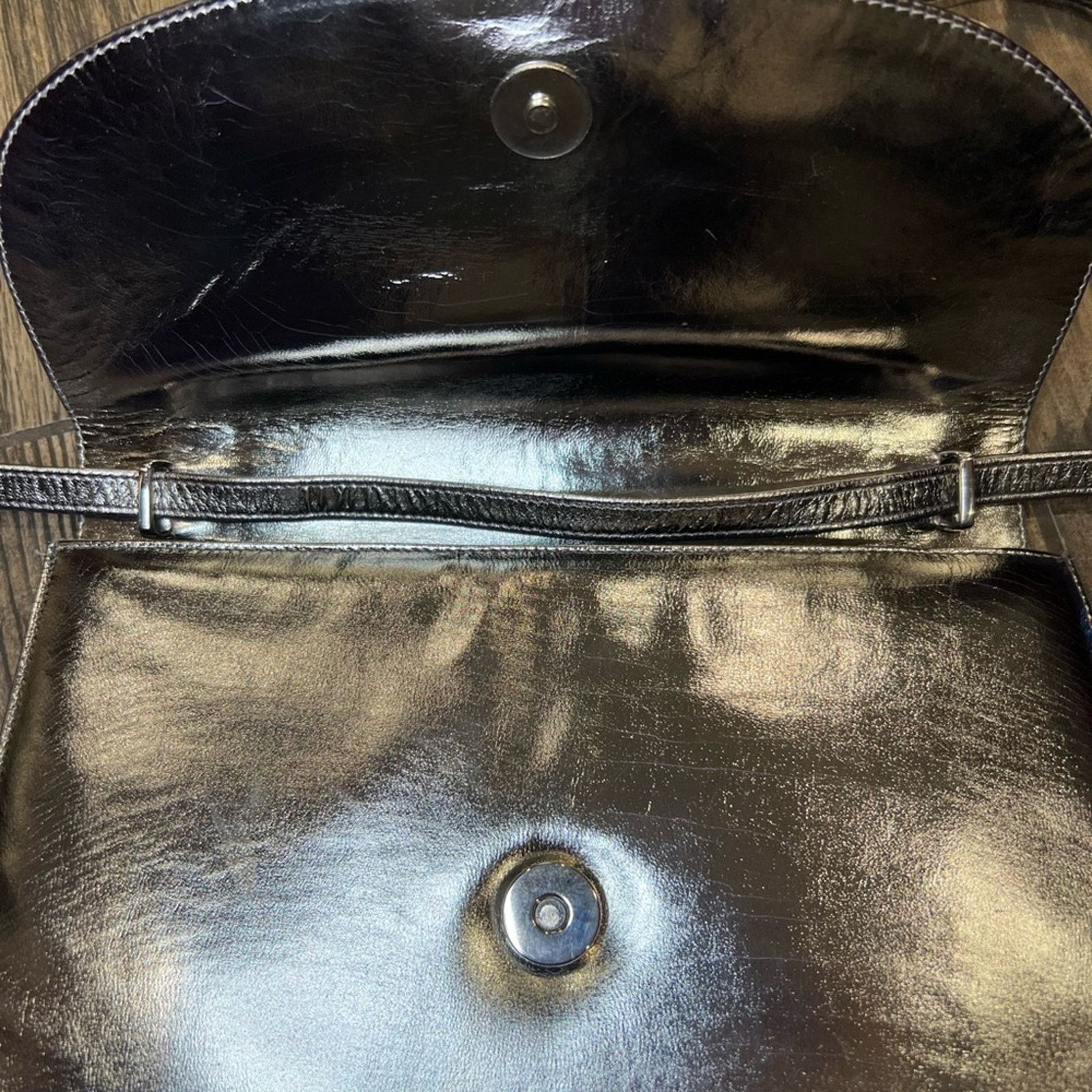 Bruno Magli Bruno Magli Vintage Metallic Silver Purse Size ONE SIZE - 4 Thumbnail
