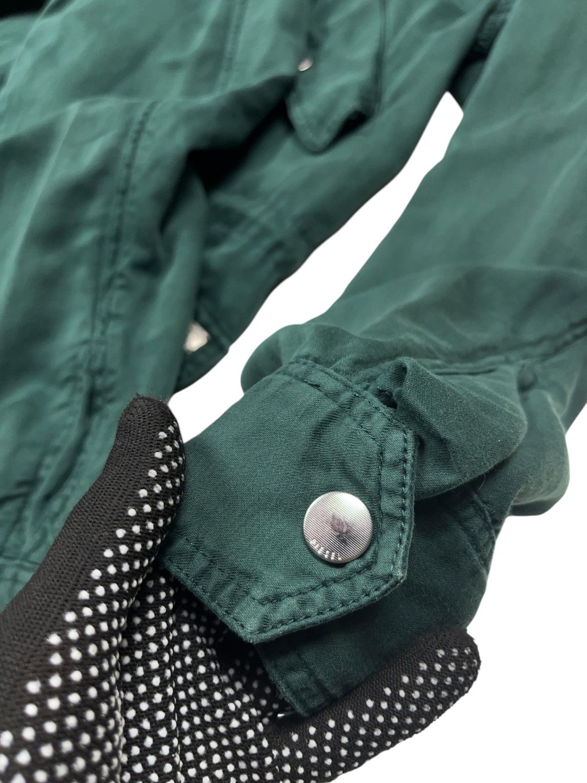 Diesel × Japanese Brand × Vintage Vintage Diesel Fishtail Parka Linen Jacket y2k Size US L / EU 52-54 / 3 - 10 Thumbnail