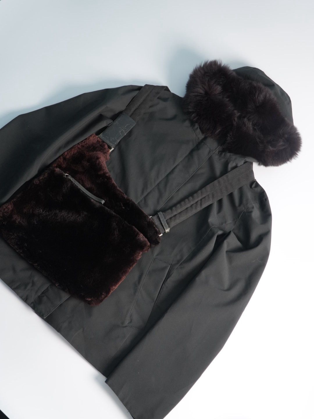 Prada Prada Sport Fur Jacket & Prada FW1999 Crossbody Bag Soft Fur Size US M / EU 48-50 / 2 - 4 Thumbnail