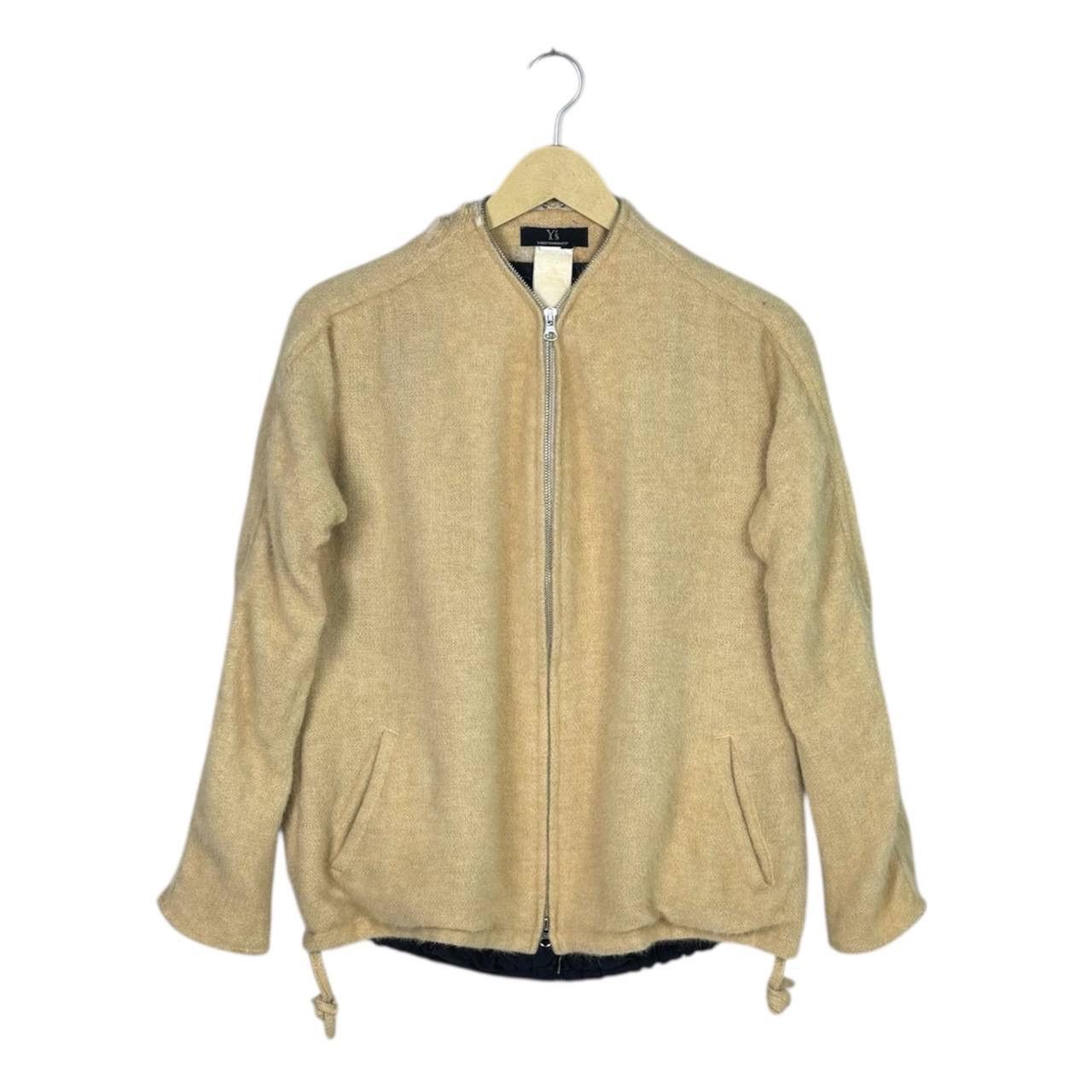 Yohji Yamamoto Yohji Yamamoto Y’s Beige Mohair Wool Blend Zip Up Jacket Size US L / EU 52-54 / 3 - 1 Thumbnail