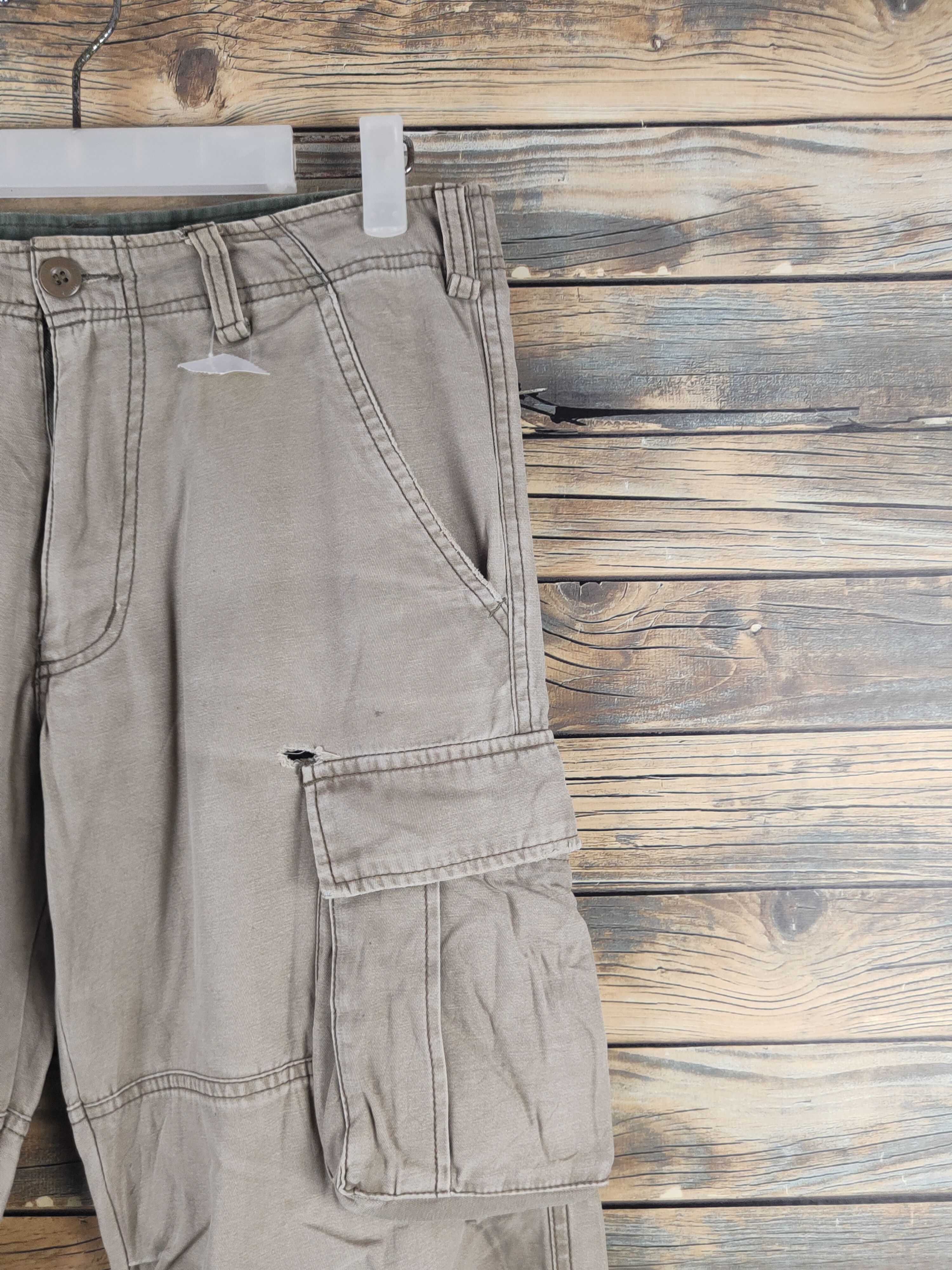 Japanese Brand Japanese Brand Beige Multipocket Cargo Pants #46-282T Size US 30 / EU 46 - 6 Thumbnail