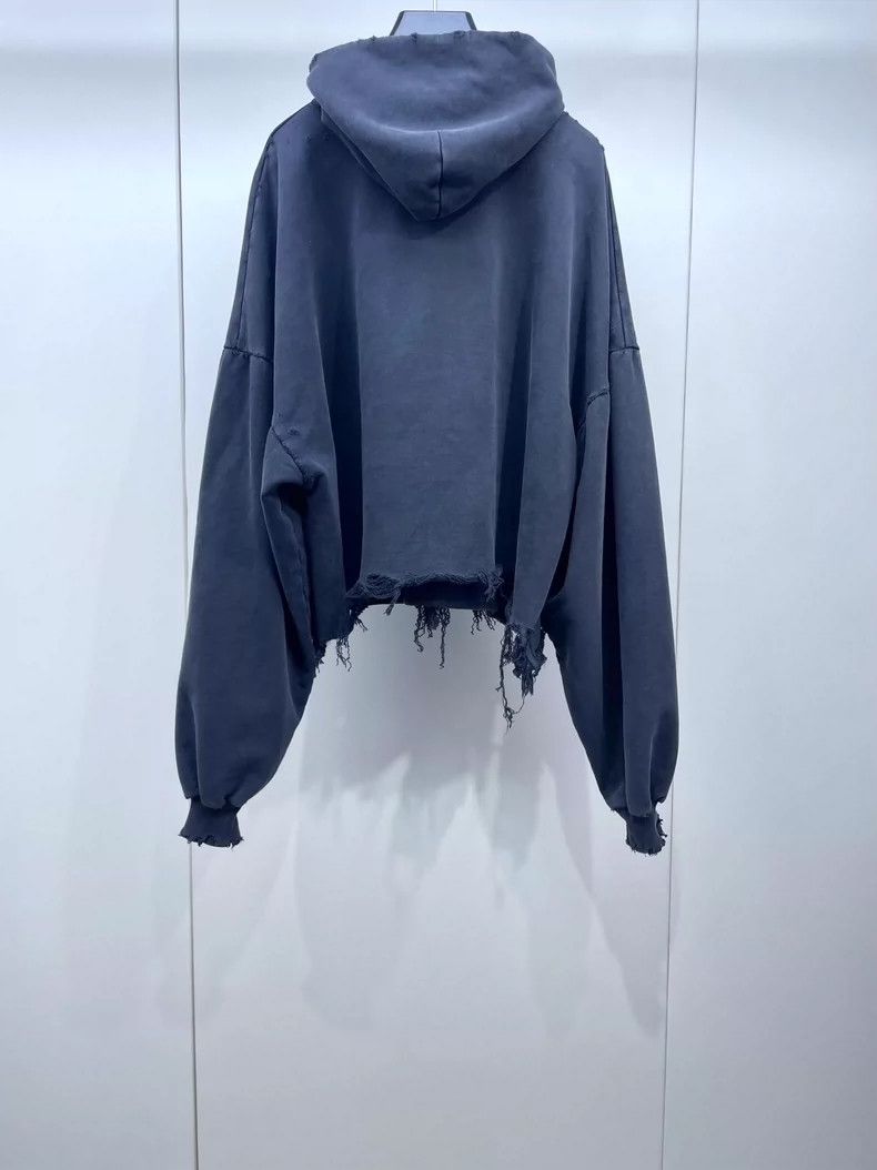 Balenciaga Balenciaga Ink Black Hooded Sweatshirt Size US S / EU 44-46 / 1 - 2 Thumbnail