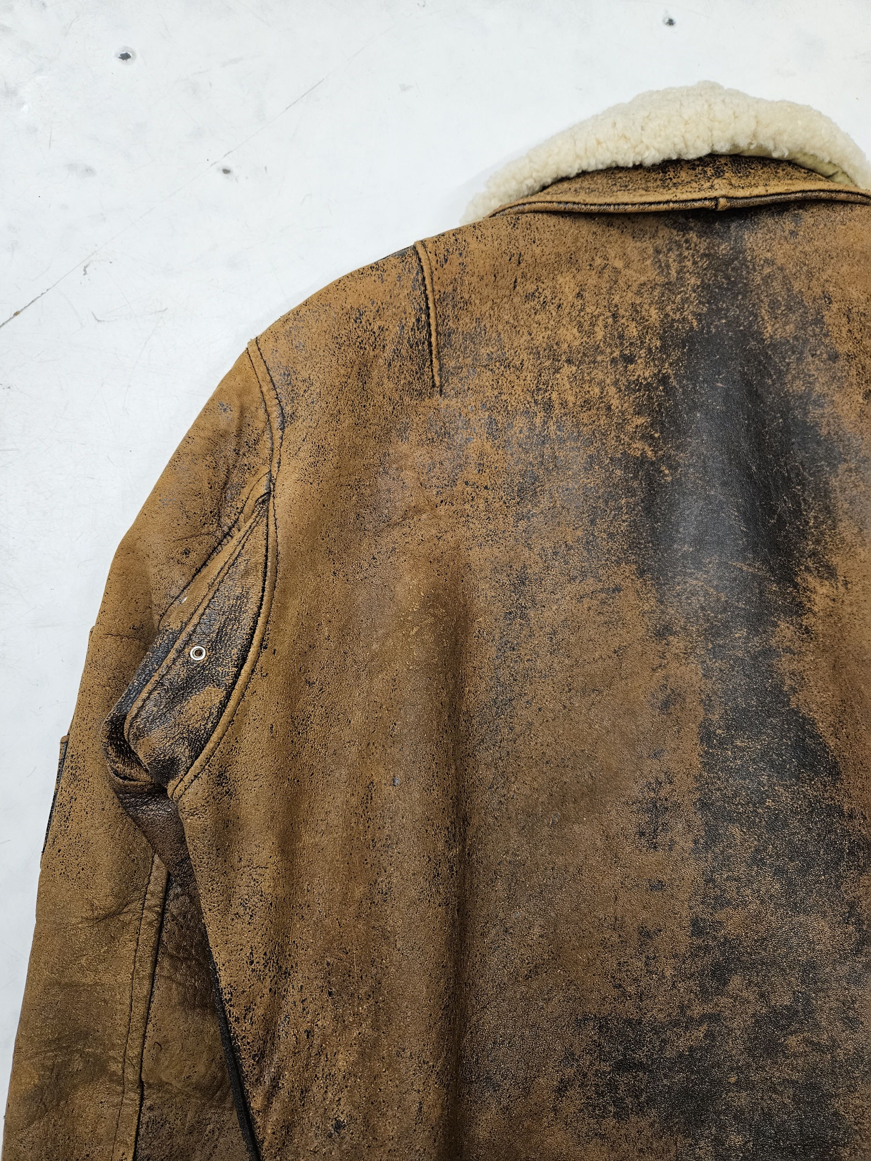 Chevignon Vintage chevignon distressed aviator bomber leather jacket Size US M / EU 48-50 / 2 - 11 Thumbnail
