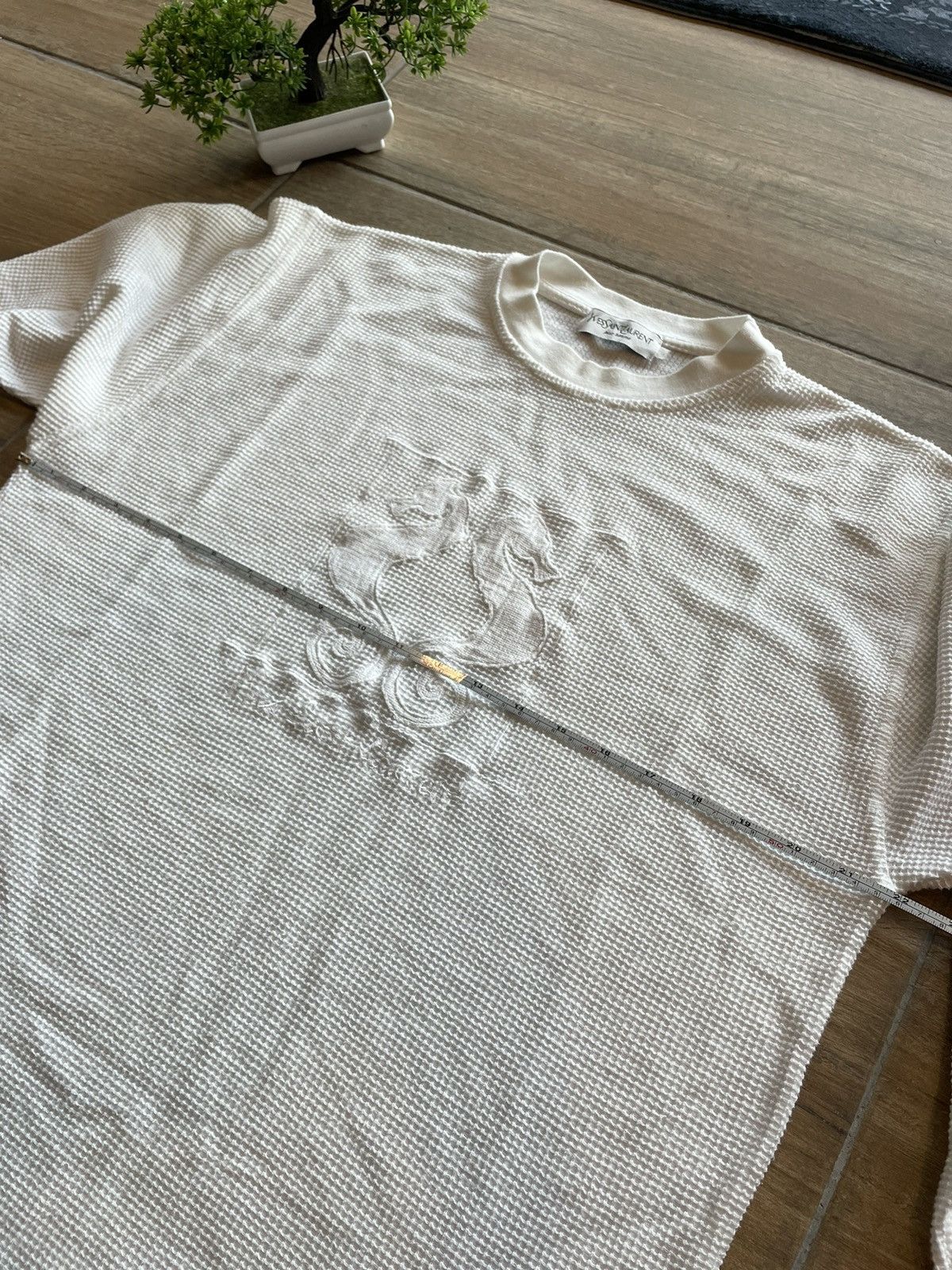 Saint Laurent Paris × Yves Saint Laurent Ysl YvesSaintLaurent Waffle Seahorse Shirt Size US M / EU 48-50 / 2 - 13 Thumbnail