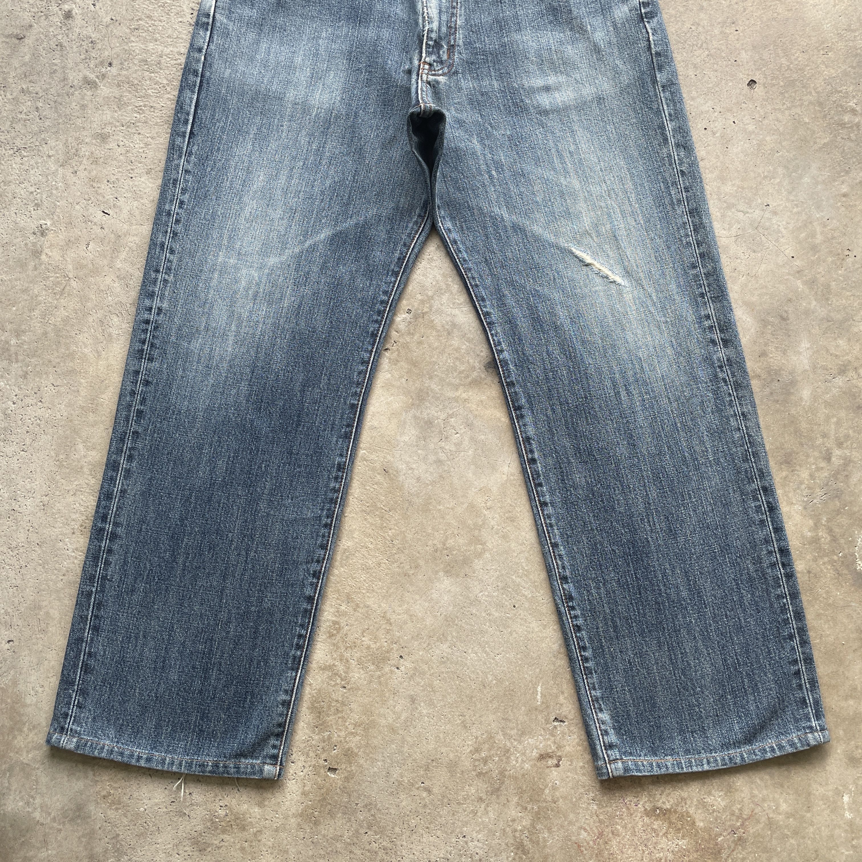 Japanese Brand × Wrangler W32 VINTAGE WRANGLER DISTRESSED JEANS FADED PANTS DENIM Size US 32 / EU 48 - 4 Thumbnail