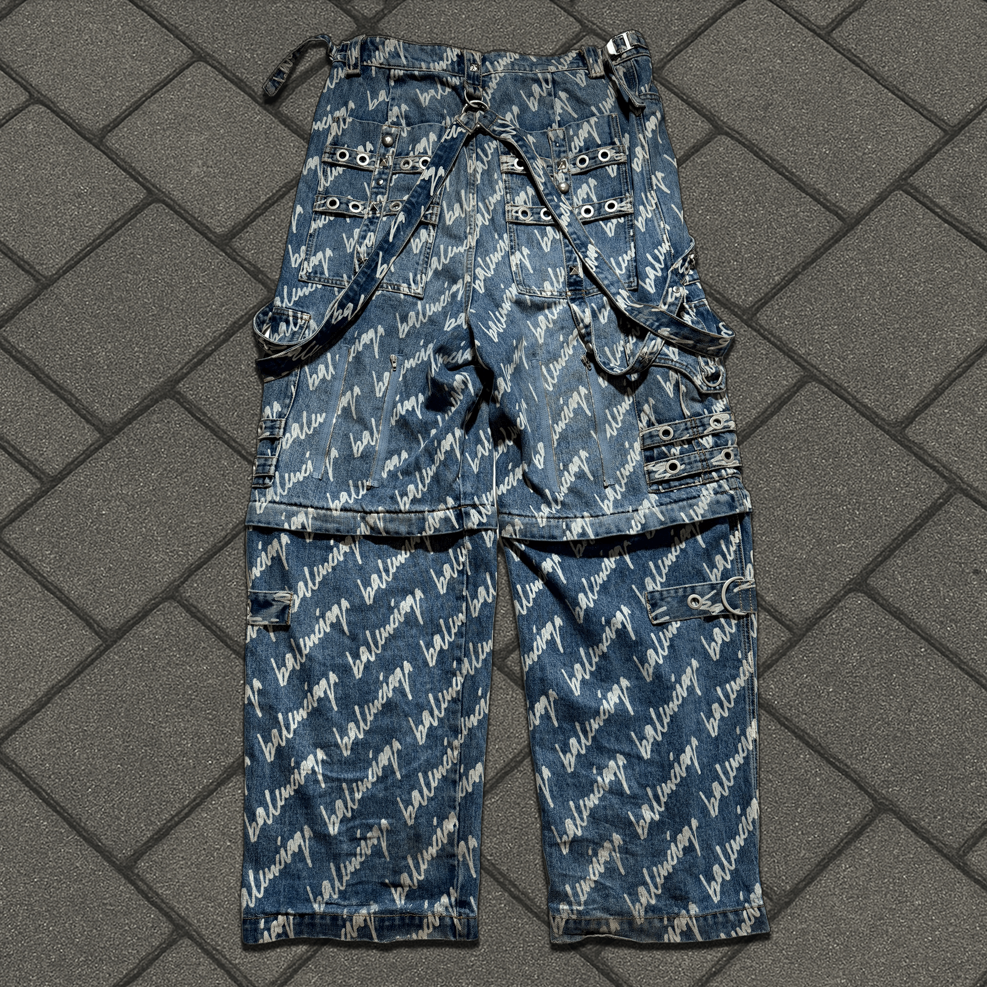 Balenciaga SS21 Balenciaga Script Raver Denim Size US 34 / EU 50 - 2 Thumbnail