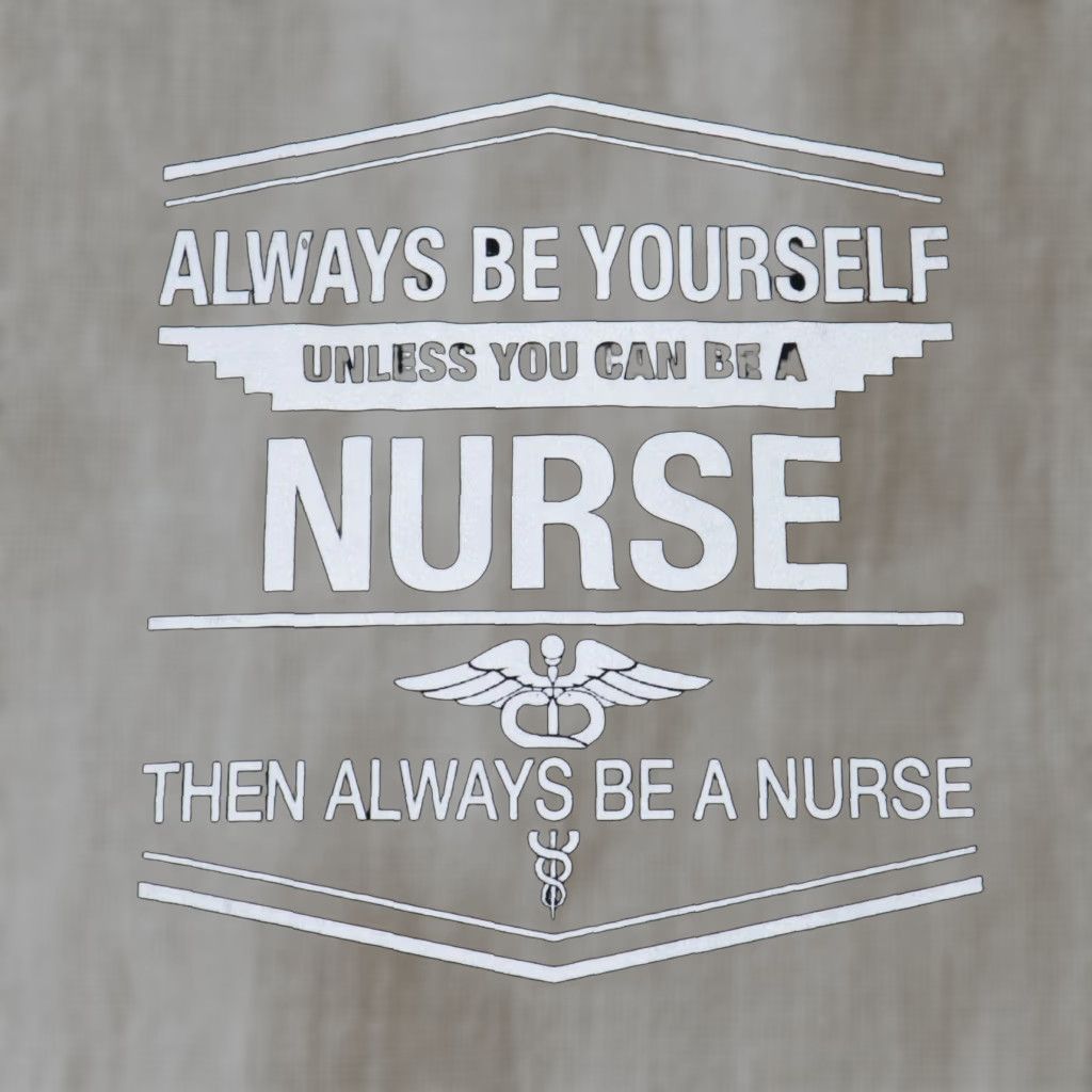 Fruit Of The Loom Always Be Yourself Unless You Can Be a Nurse Graphic Black T Shirt Men Size S Size US S / EU 44-46 / 1 - 1 Thumbnail