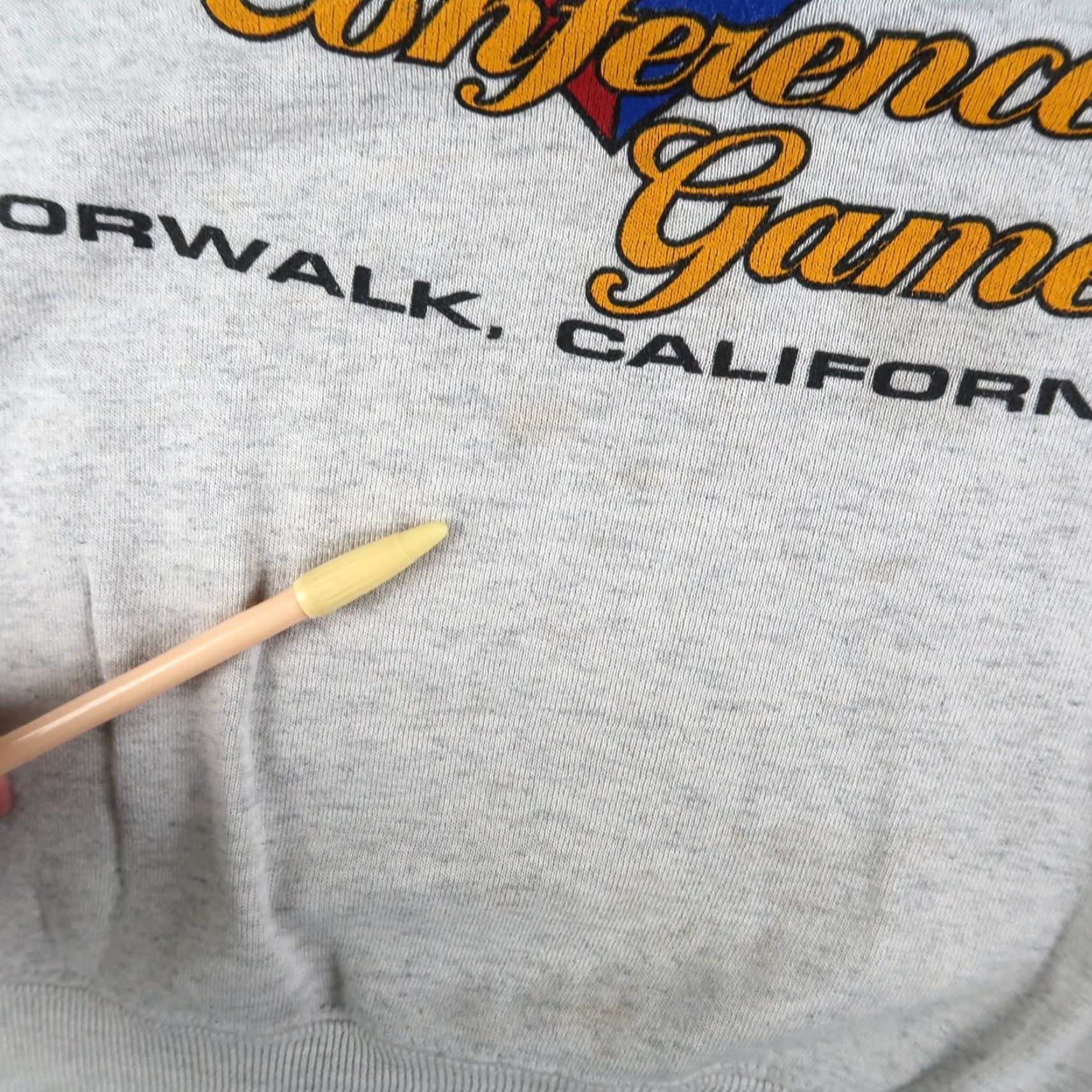 Lee VINTAGE Lee Sweatshirt 90s Football Crewneck Adult XL Gray Graphic Print Size US XL / EU 56 / 4 - 6 Thumbnail