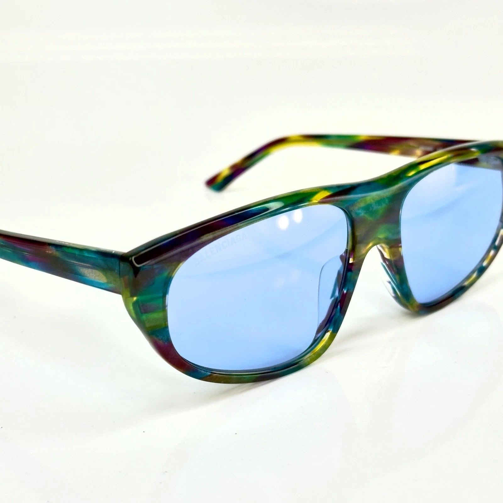 Balenciaga BALENCIAGA BB0098S TV D Blue Rainbow 0098 Sunglasses 003 Size ONE SIZE - 5 Thumbnail