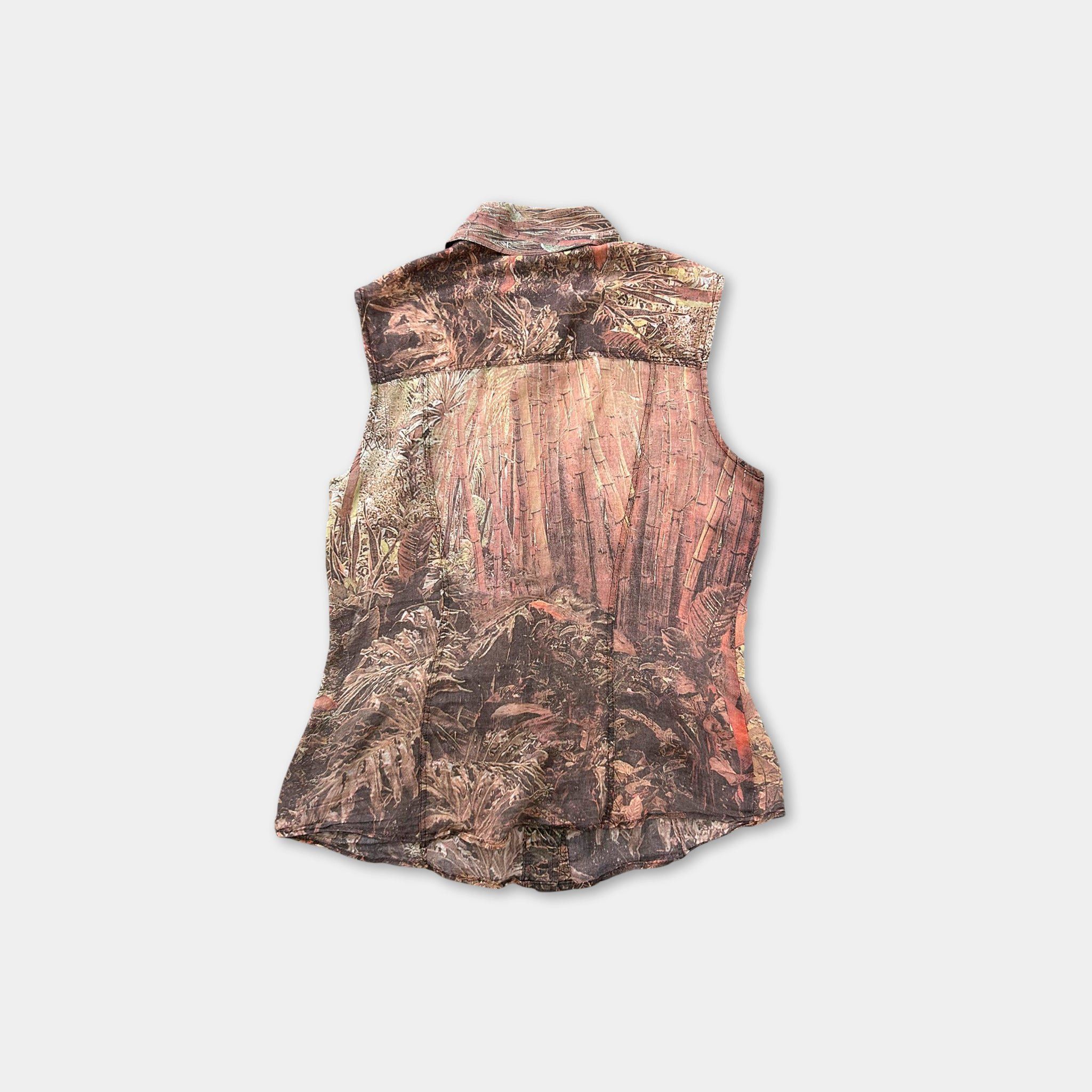 Dolce & Gabbana Dolce & Gabbana SS04 Bamboo Forest Print Sleeveless Shirt Size US S / EU 44-46 / 1 - 5 Thumbnail