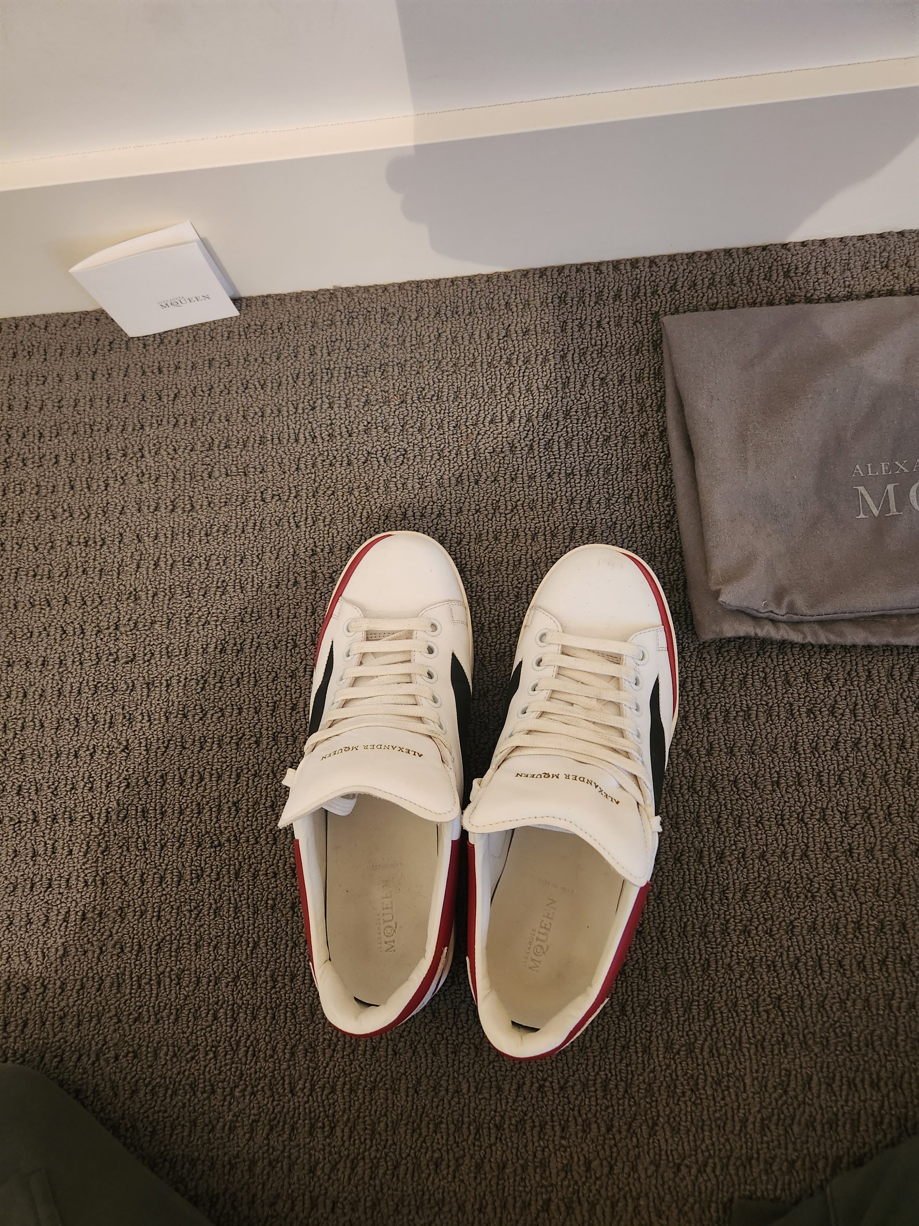 image of Alexander Mcqueen Sneakers Size 42 in White, Men's