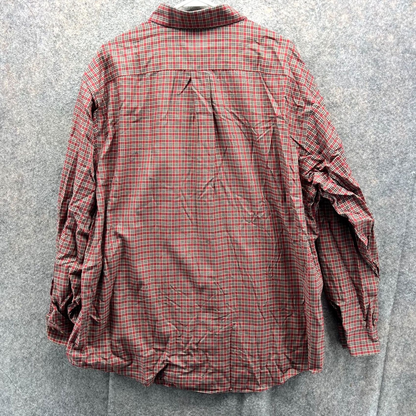 Brooks Brothers VINTAGE Brooks Brothers Shirt Mens XL Red Button Down Plaid 346 Plaid Gingham Vintage Size US XL / EU 56 / 4 - 2 Thumbnail