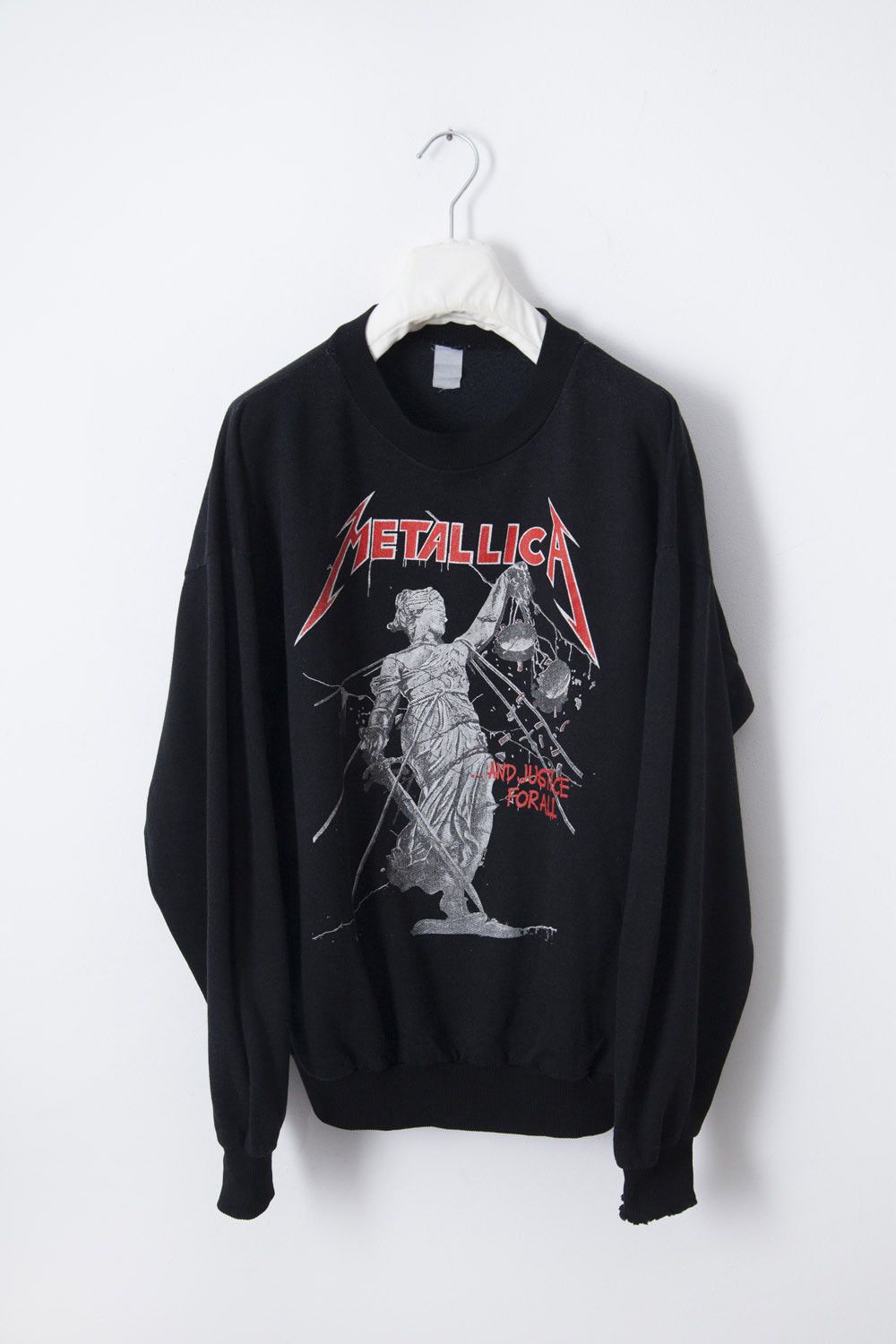 Vintage 1980's vintage Metallica And Justice For All sweatshirt Size US L / EU 52-54 / 3 - 1 Thumbnail