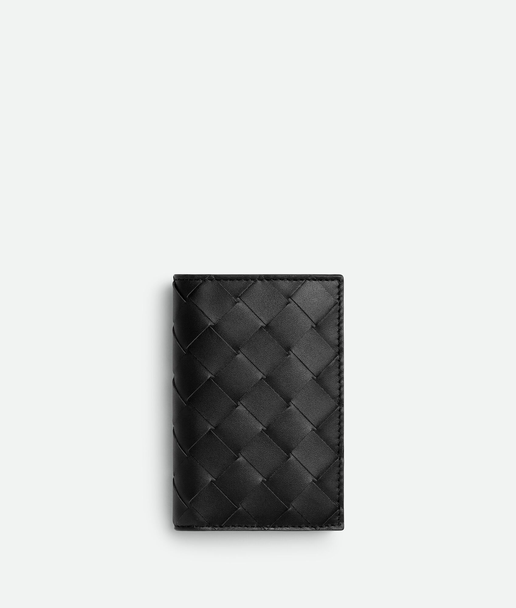 Bottega Veneta o1lf3ng10525 Size: OS / Intrecciato Flap Card Case in Black Size ONE SIZE - 1 Thumbnail