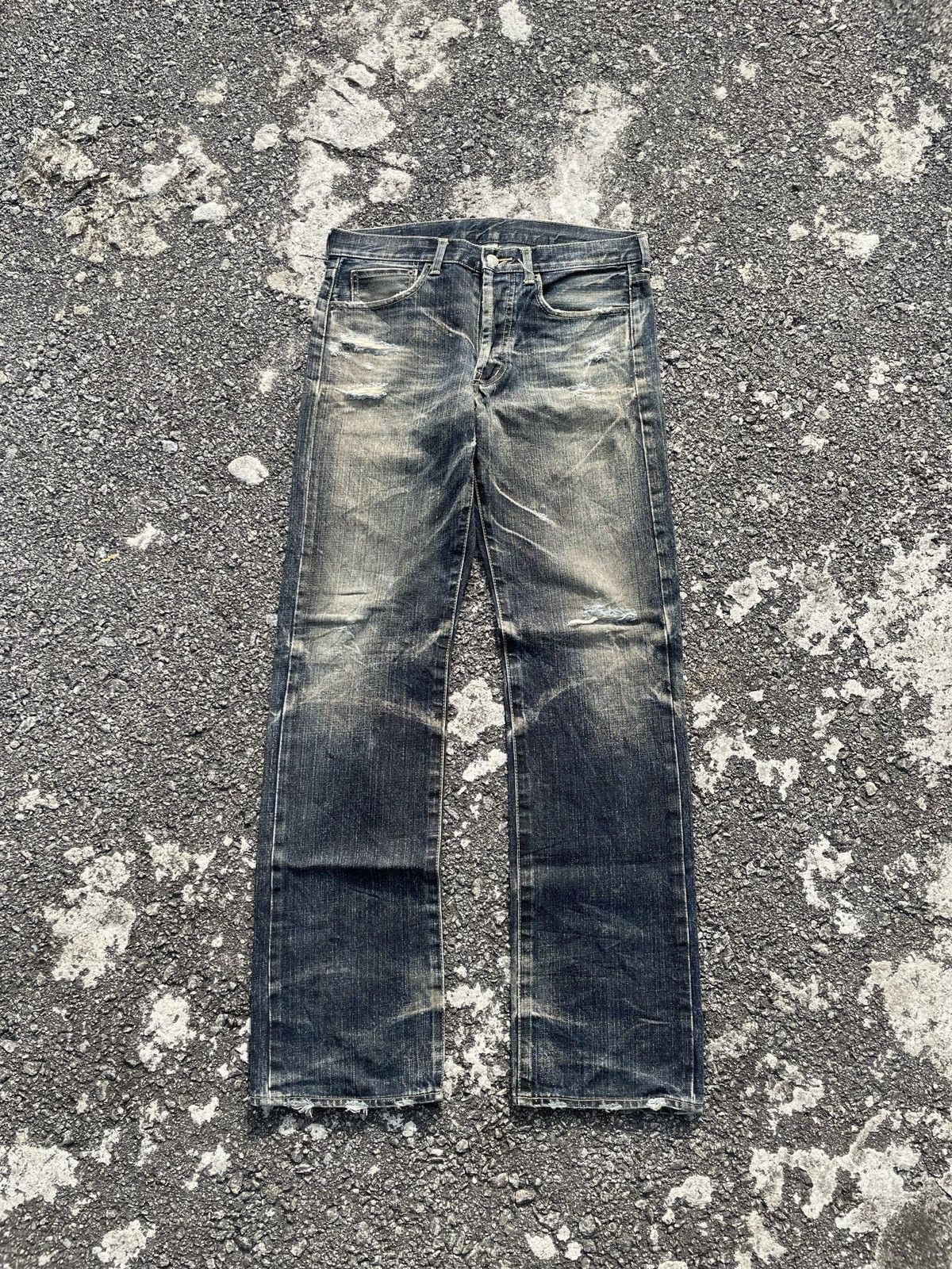 Vintage Japanese Brand Punk Style Denim
